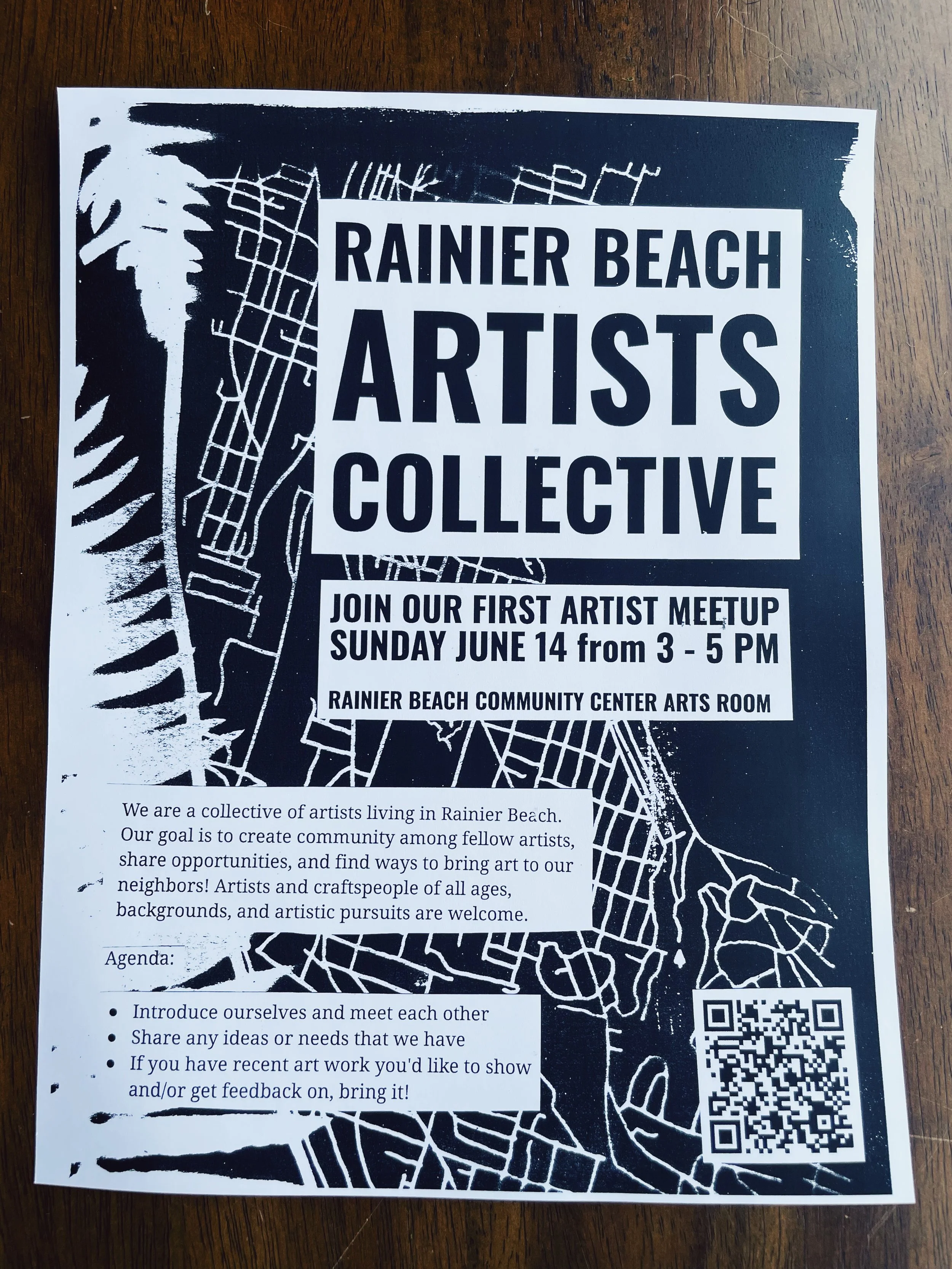 Rainier Beach Artists Collective Flyer