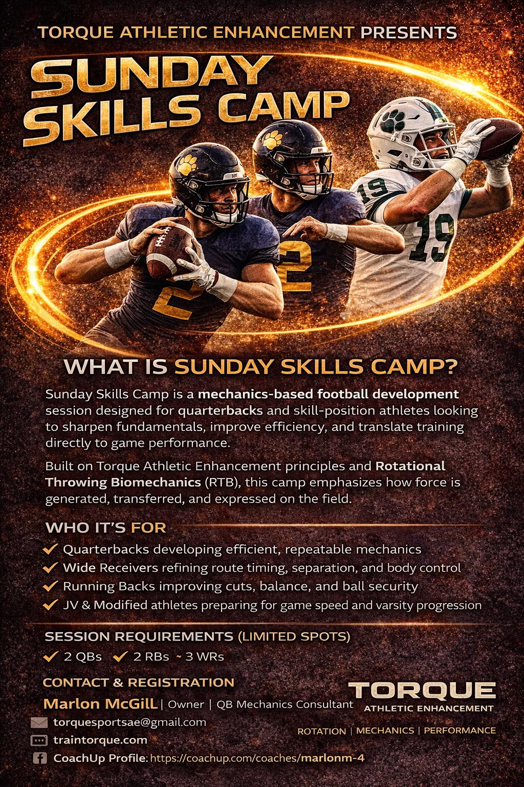 Torque Sunday Skill Camp