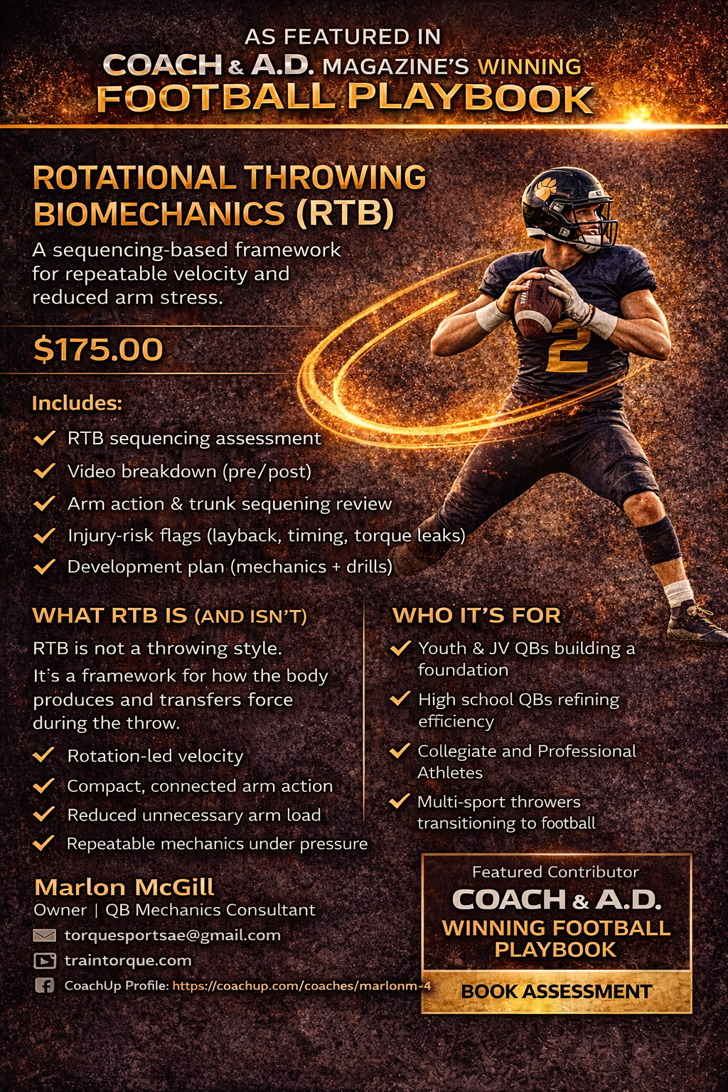 Rotational Throwing Biomechanics (RTB)