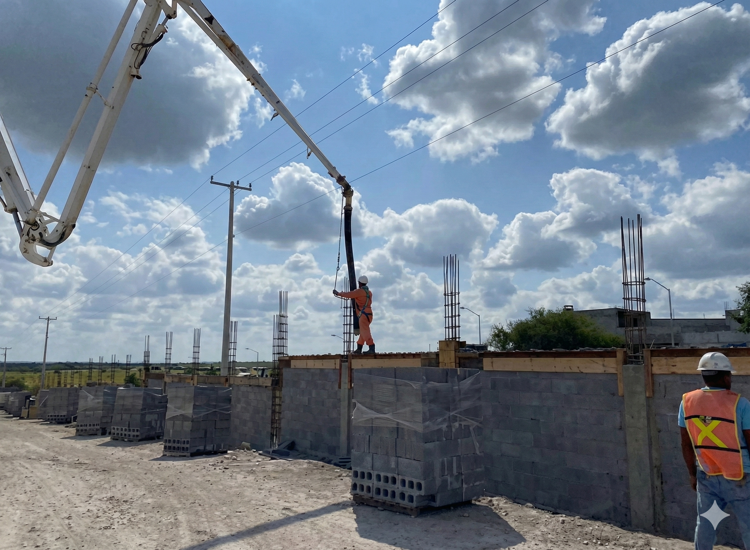 Img.1. Construcción Barda perimetral