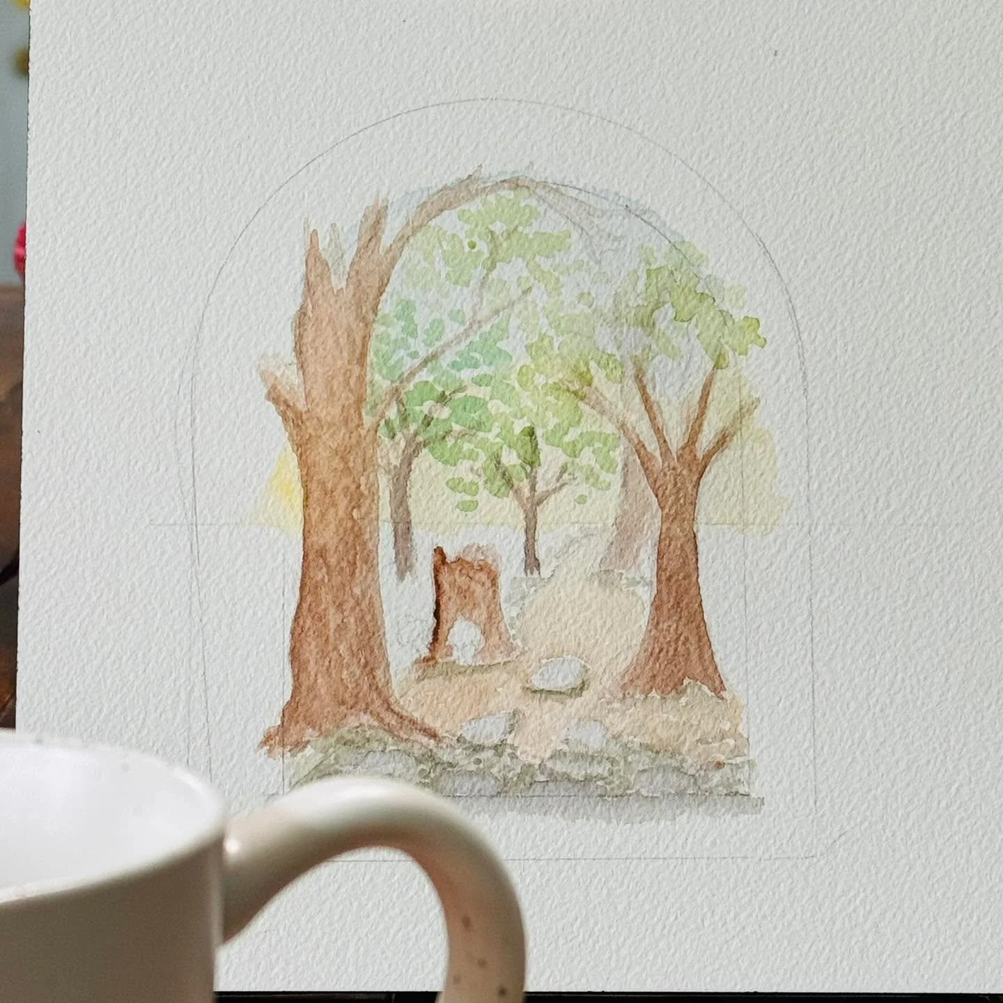 Sometimes you just have to sit back and enjoy the view you&rsquo;re creating. (True on and off the page.)