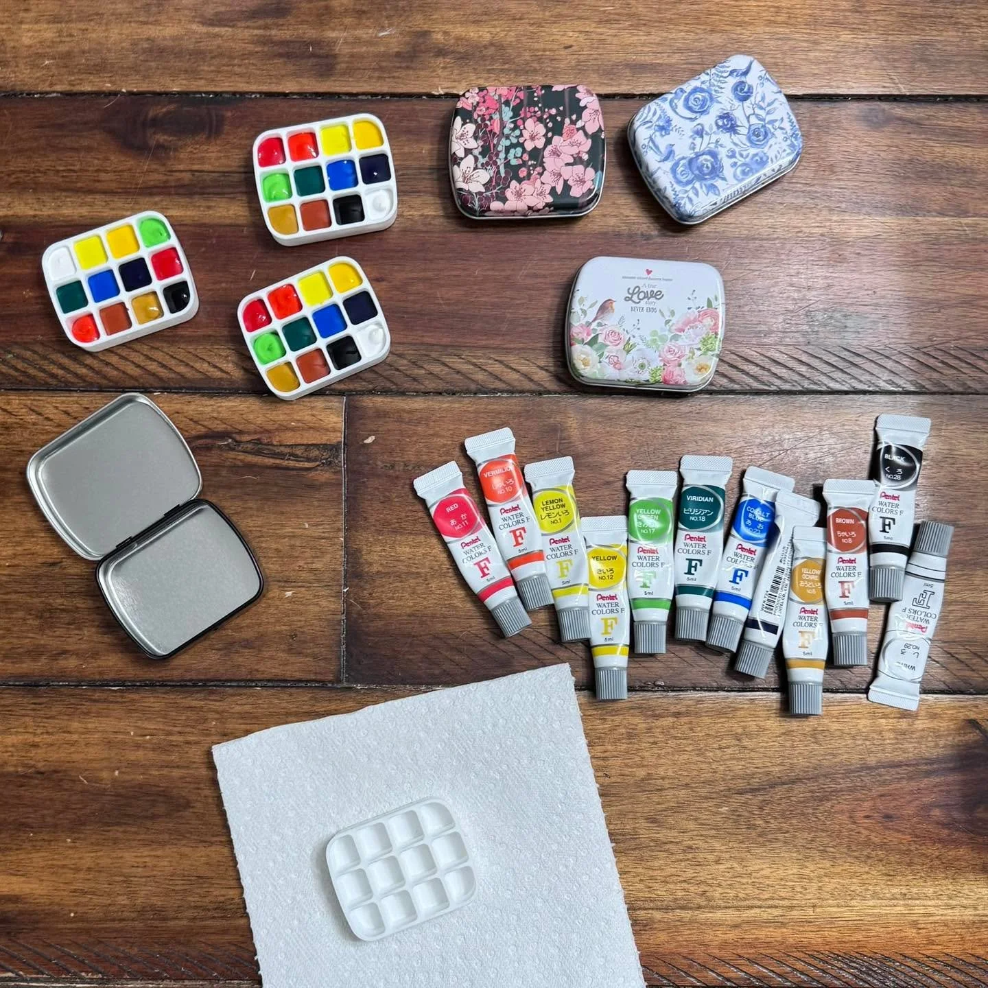 Pssst&hellip; something lovely and fun is blooming. 

Little tins are being filled.
Paints are being tucked in just so.
Tiny palettes are waiting for their first swirl of color.

I&rsquo;ve been quietly building Paint Your Own kits &mdash; the kind y