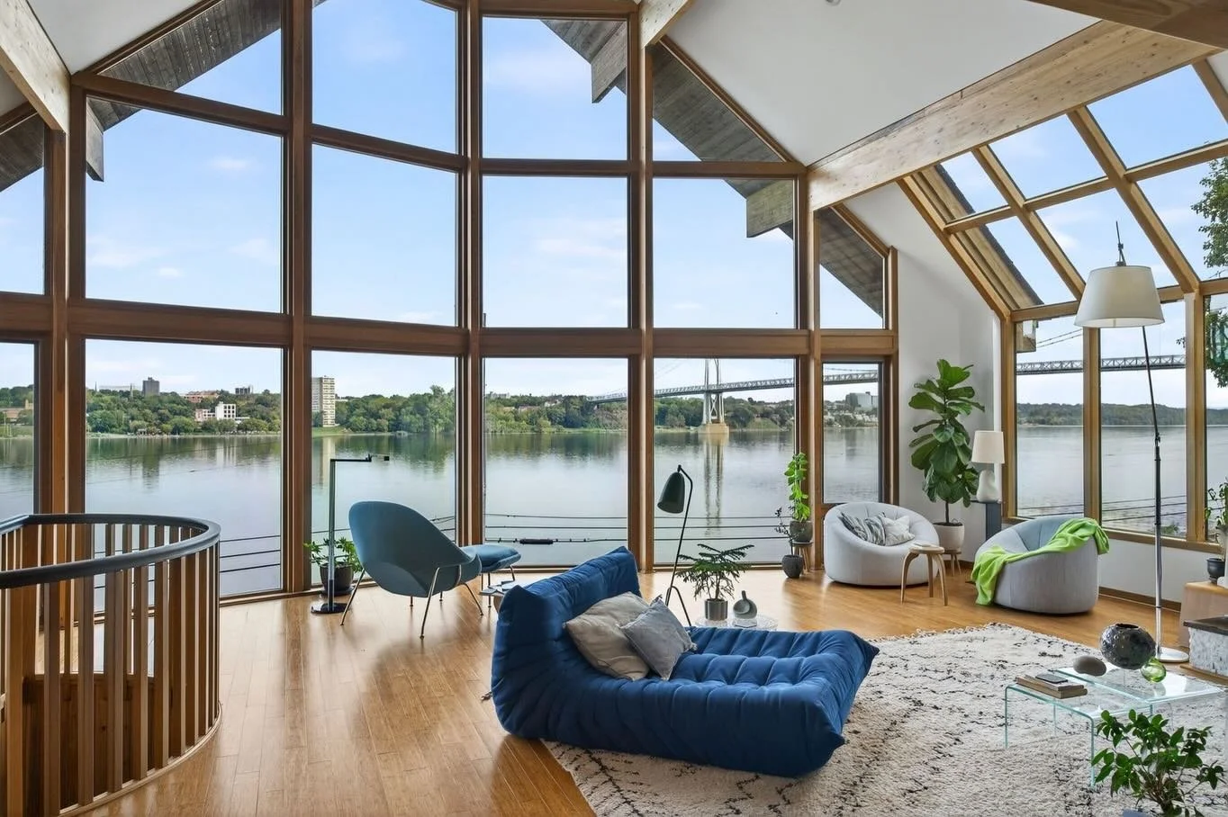 New Listing 

Welcome to The River House, an extraordinary custom Lindal Cedar home offering front-row living on the Hudson River.

A wall of glass and voluminous ceilings frame breathtaking, ever-changing water views, filling the dramatic great room