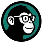 illustration of monkey with glasses