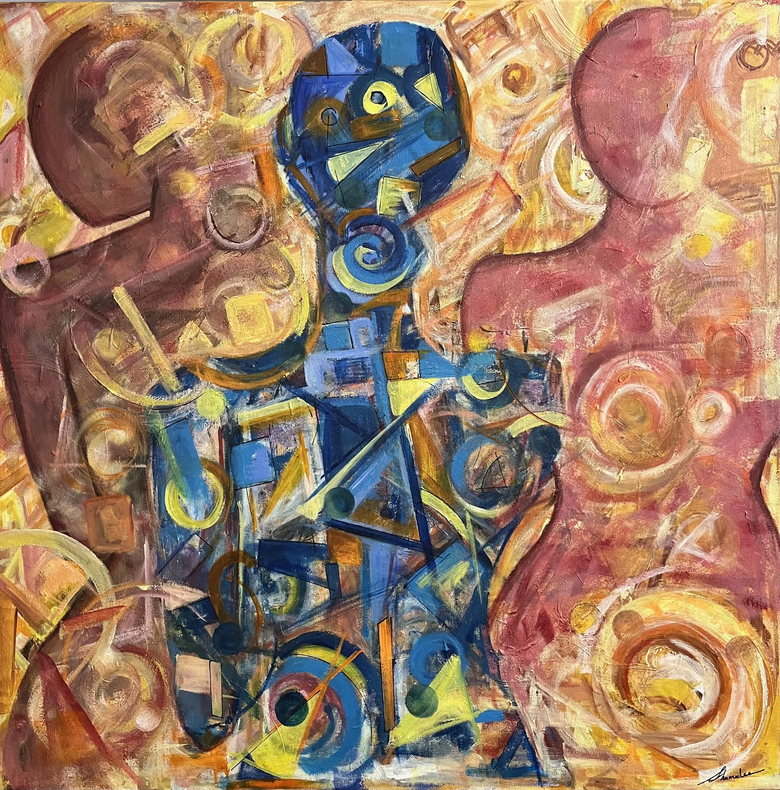 Between Us — 30 × 30 — Original Acrylic Painting