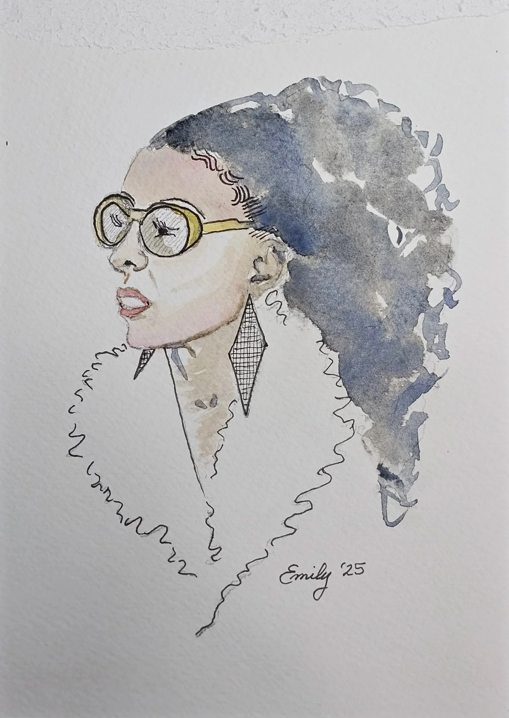 Watercolor Portrait - Tess