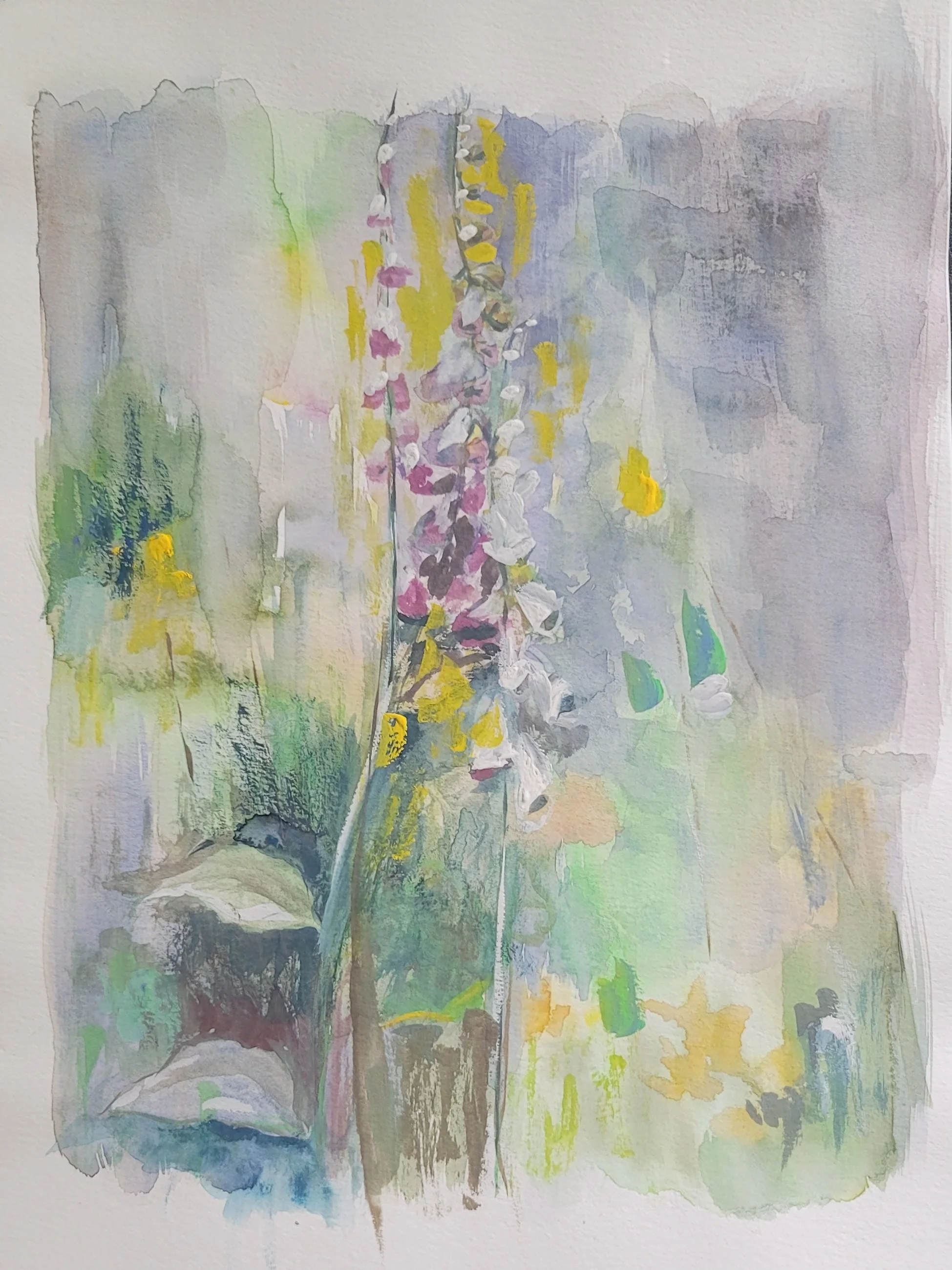 Floral Watercolor Foxgloves
