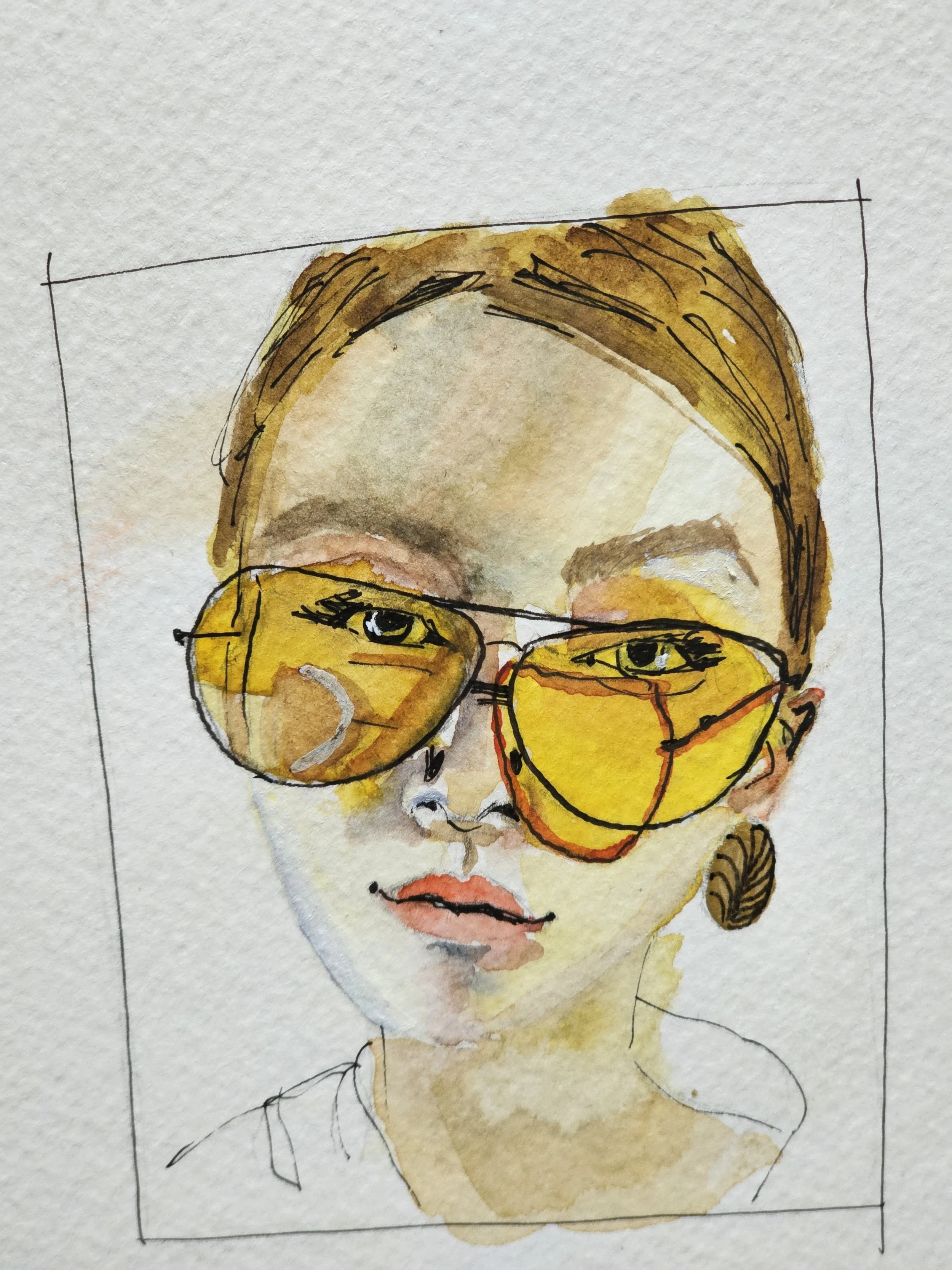 Watercolor Portrait - Gemma