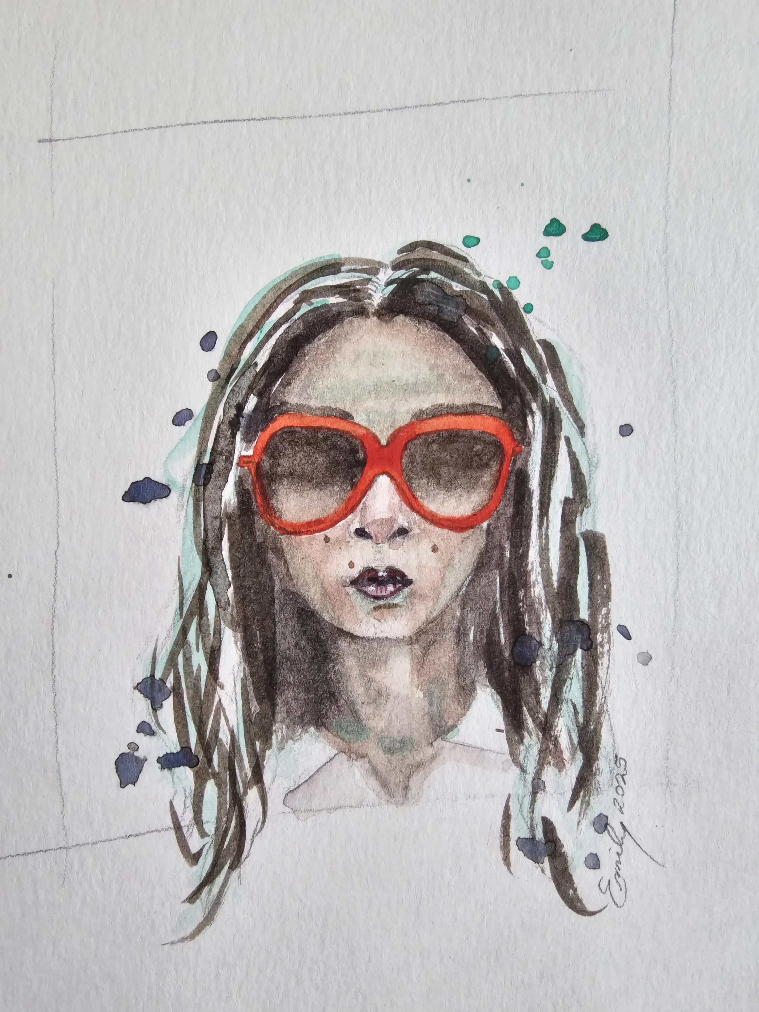 Watercolor Portrait - Jess
