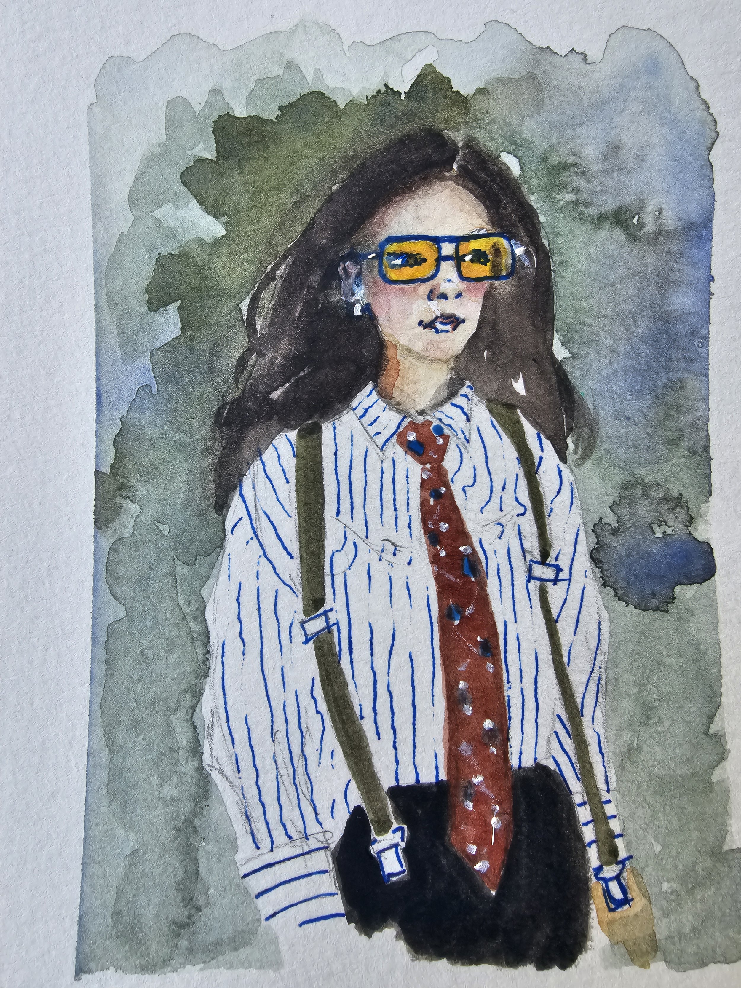 Watercolor Portrait - Mel