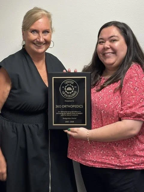 Congratulations to 360 Orthopedics on earning the Center of Excellence Designation for the Care of Injured Workers!