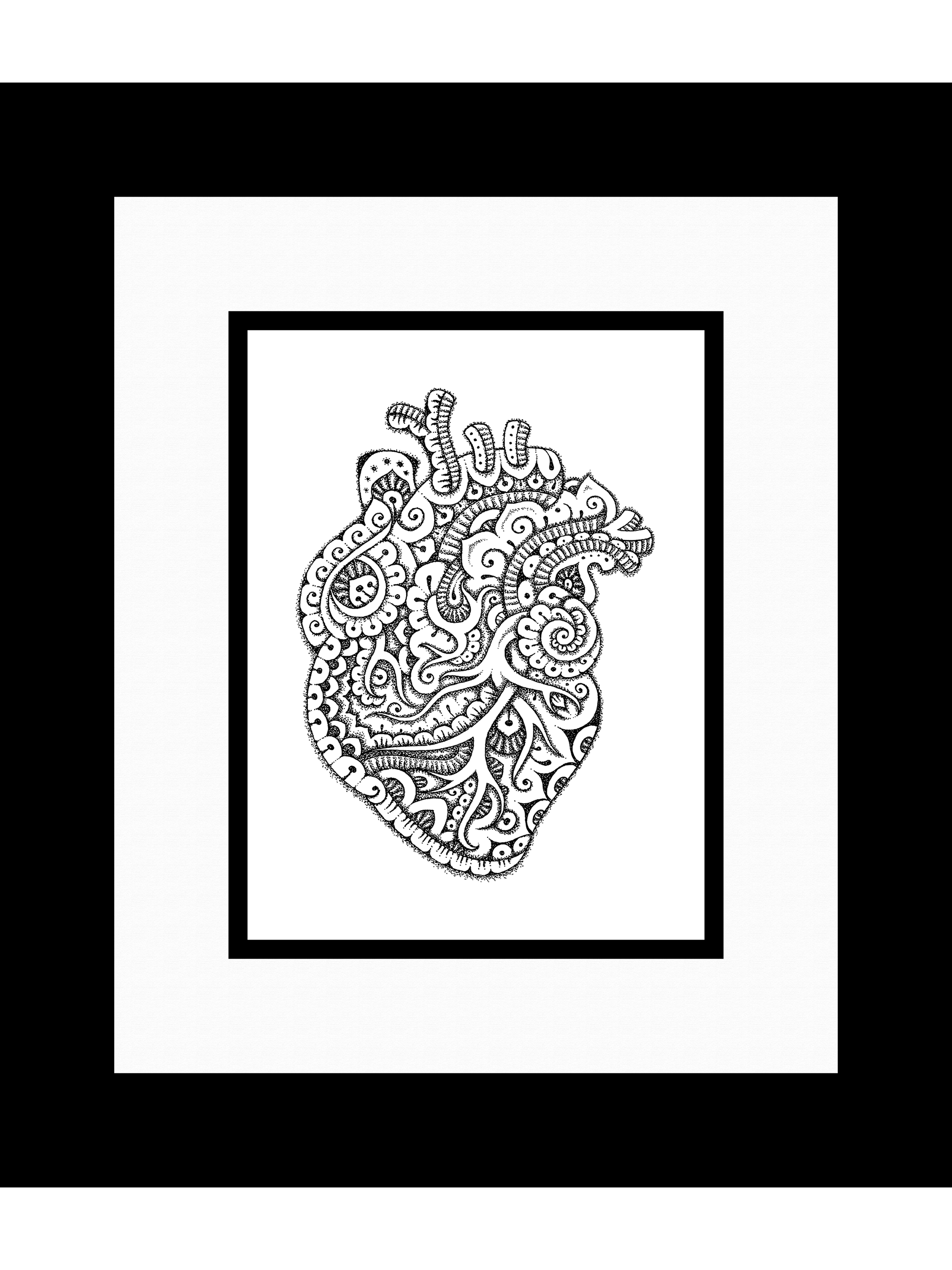   The Paths  , 2016 
Ink on Bristol Board 
13" x 15" (framed) 
Sold