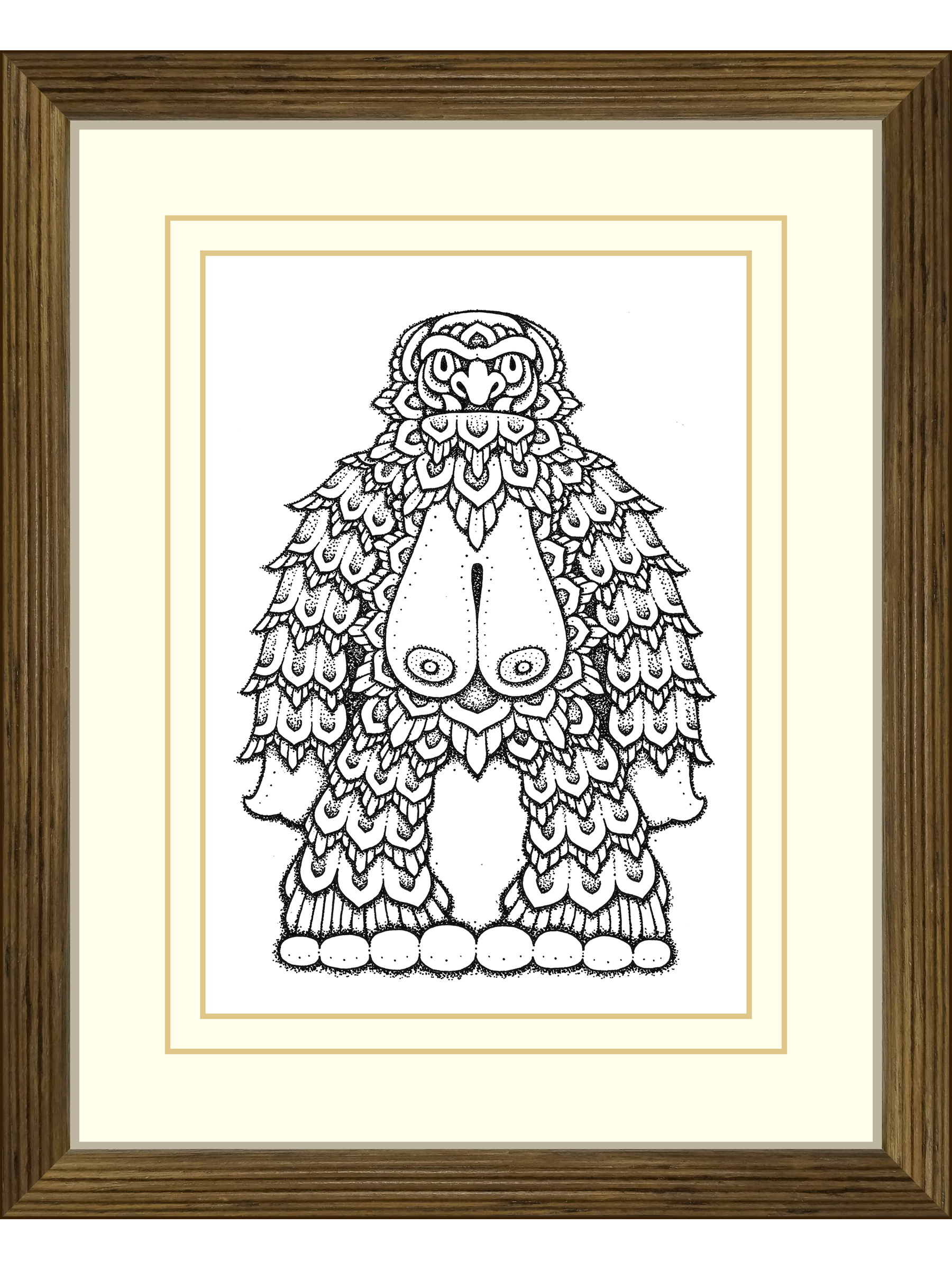   Yet Shi  , 2014 
Ink on Bristol Board 
9" x 11" (framed) 
200-