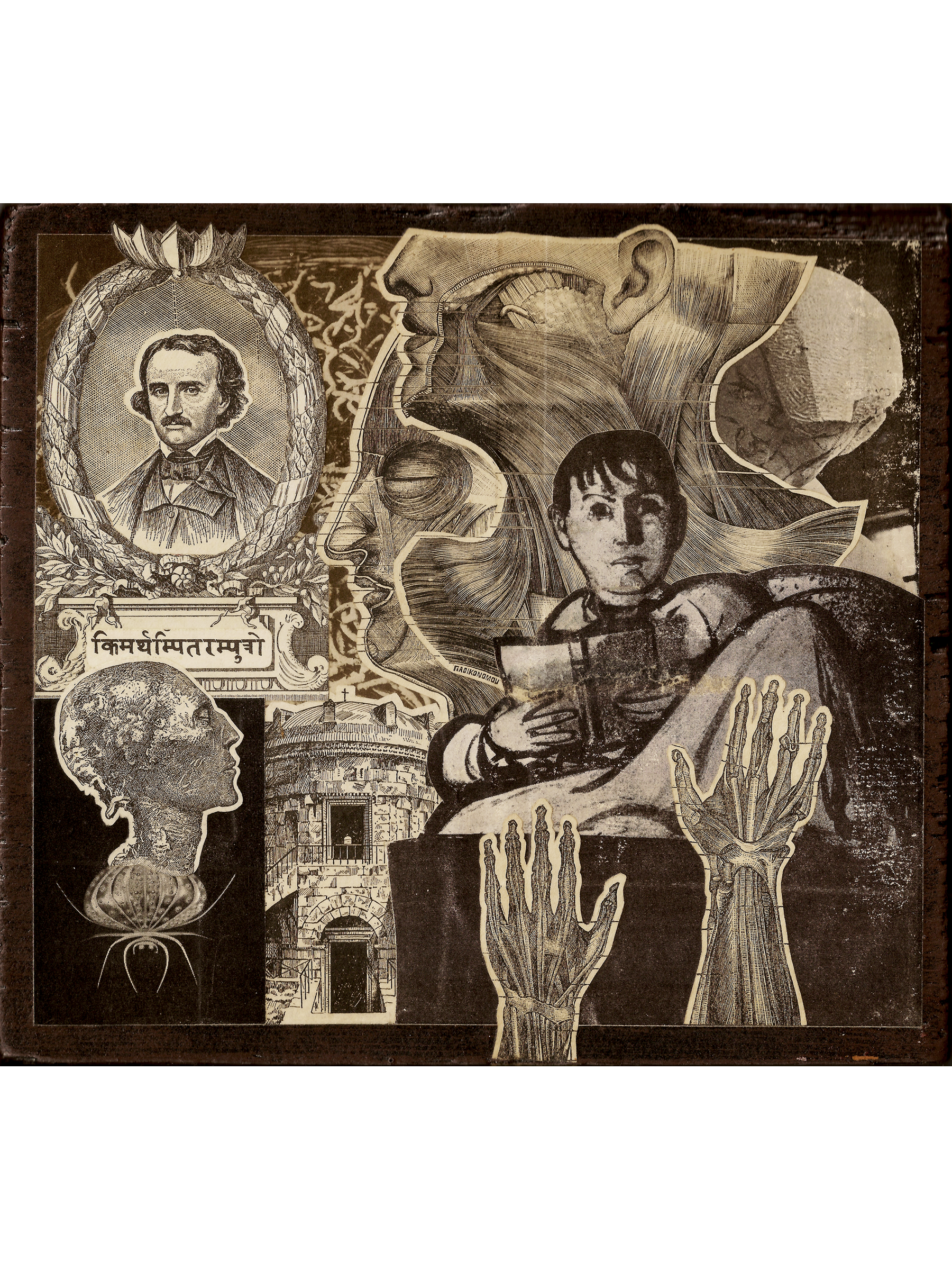   First Steps  , 2019 
Collage on Found Board 
8" x 7" 
Sold