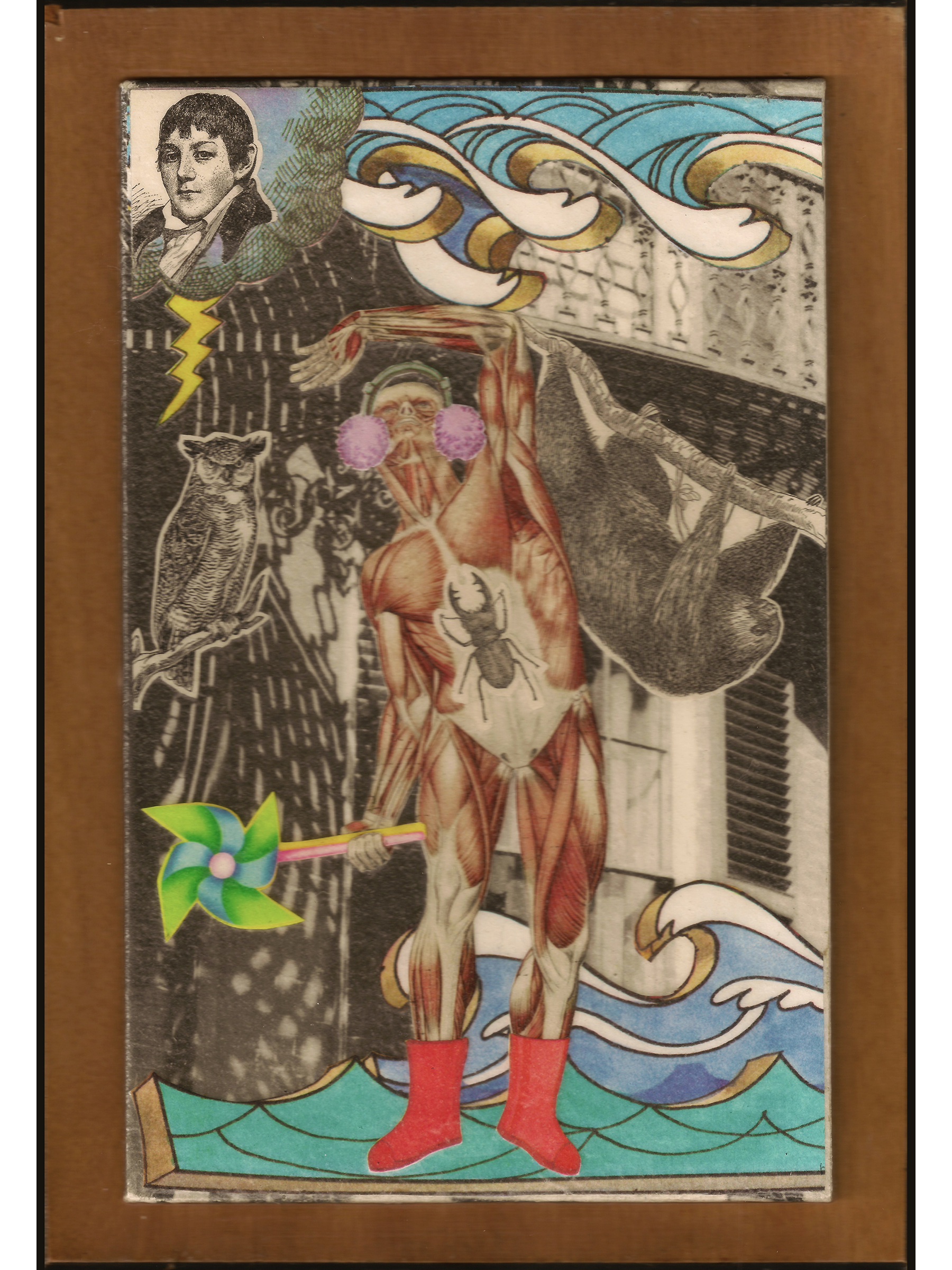   The Tempest  , 2019 
Collage on Board 
7" x 10" 
140-