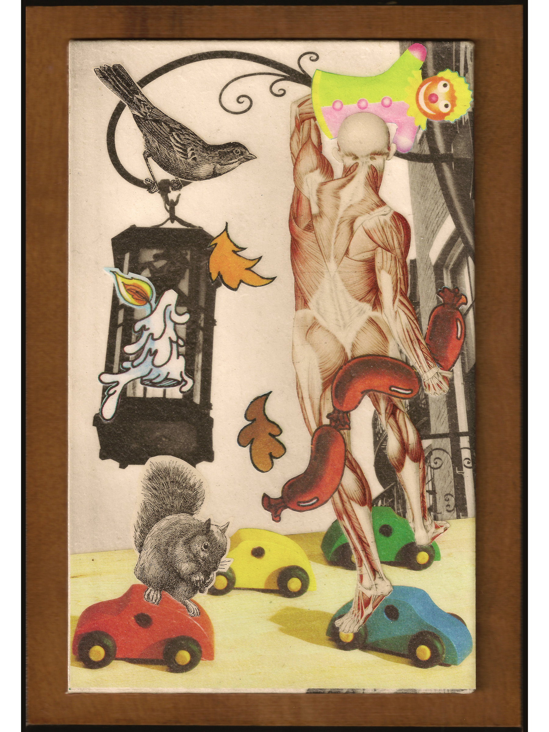   The Fall  , 2019 
Collage on Board 
7" x 10" 
140-