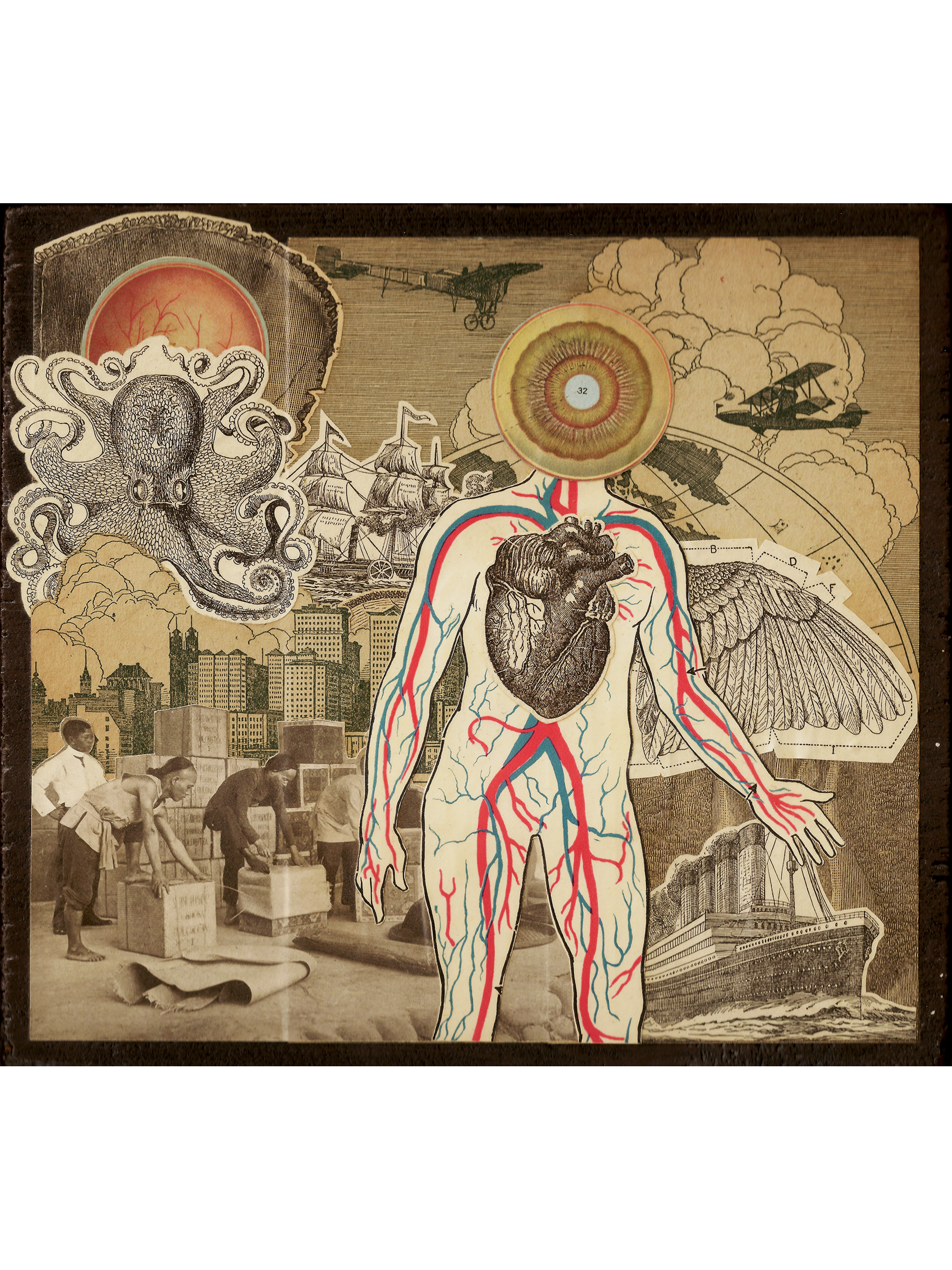   How Strange It Is  , 2019 
Collage on Found Board 
8" x 7" 
Sold