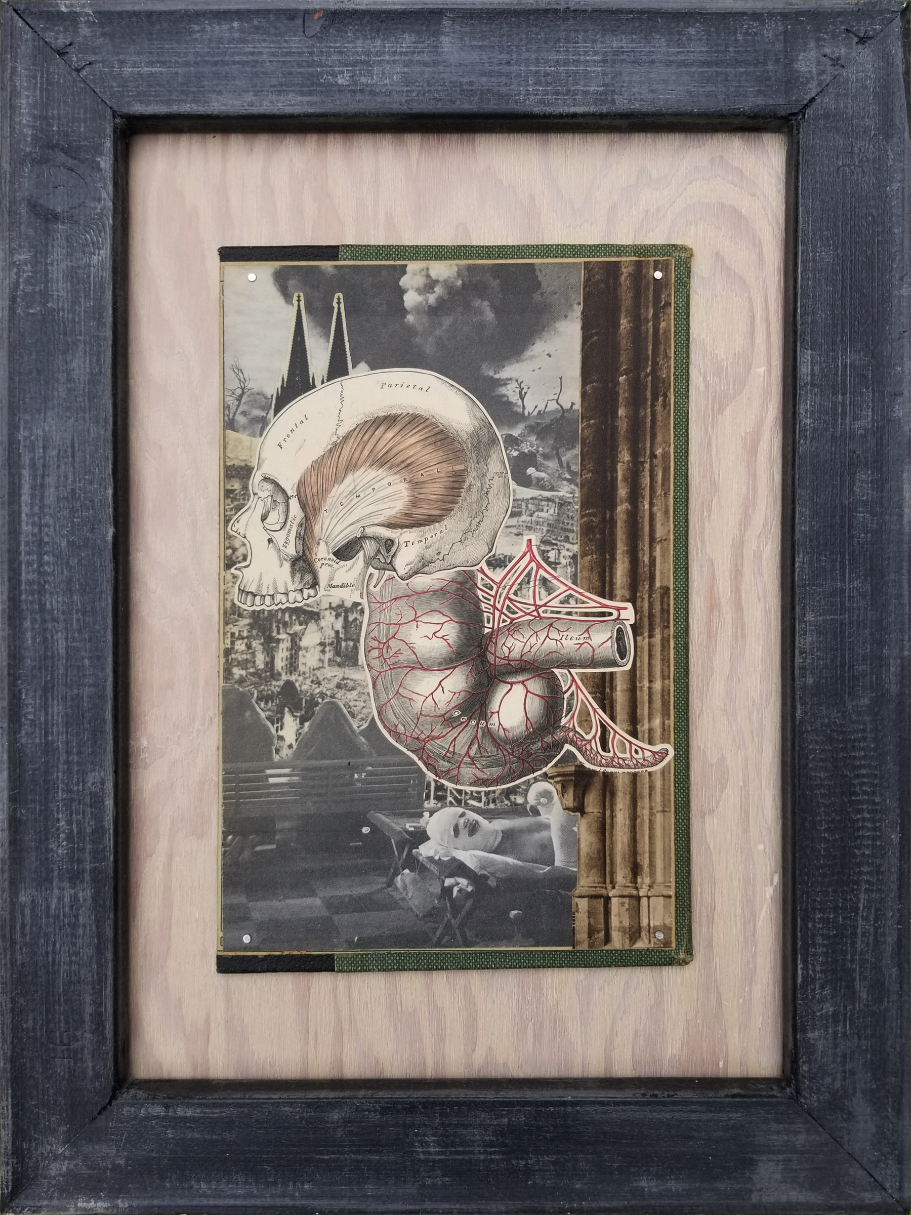   Come On Bro  , 2026 
Collage on Board 
12" x 16" 
300-