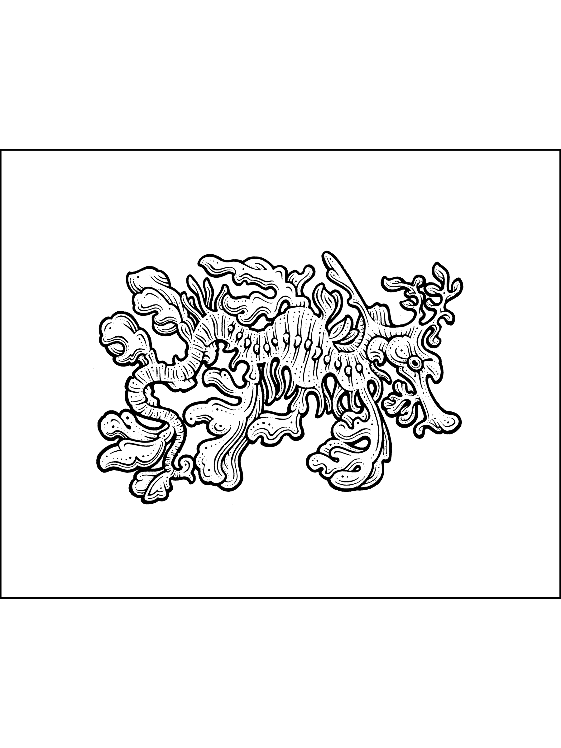   Untitled  , 2016 
Ink on Bristol Board 
10" x 8" 
260-