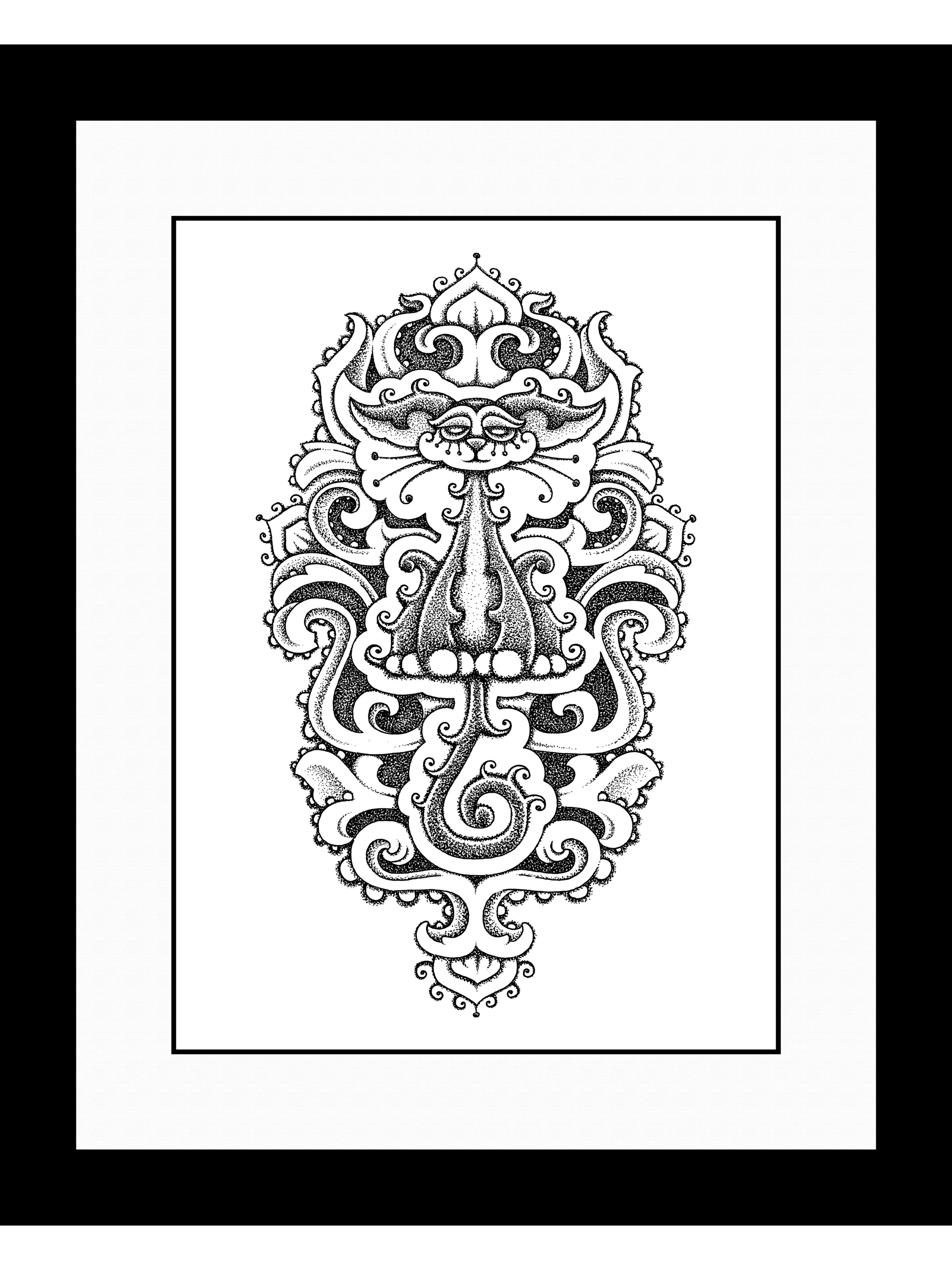   Untitled  , 2015 
Ink on Bristol Board 
13" x 16" (framed) 
Sold