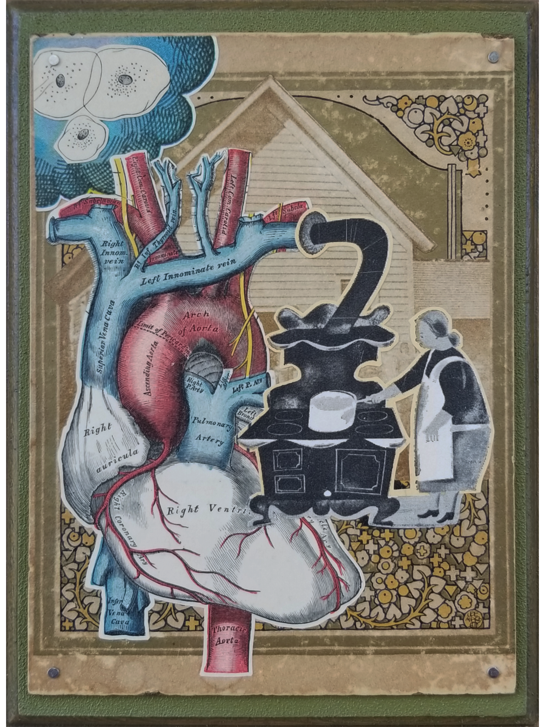   Home  or  The Ghost Boy  , 2026 
Collage on Board 
6" x 8" 
Sold