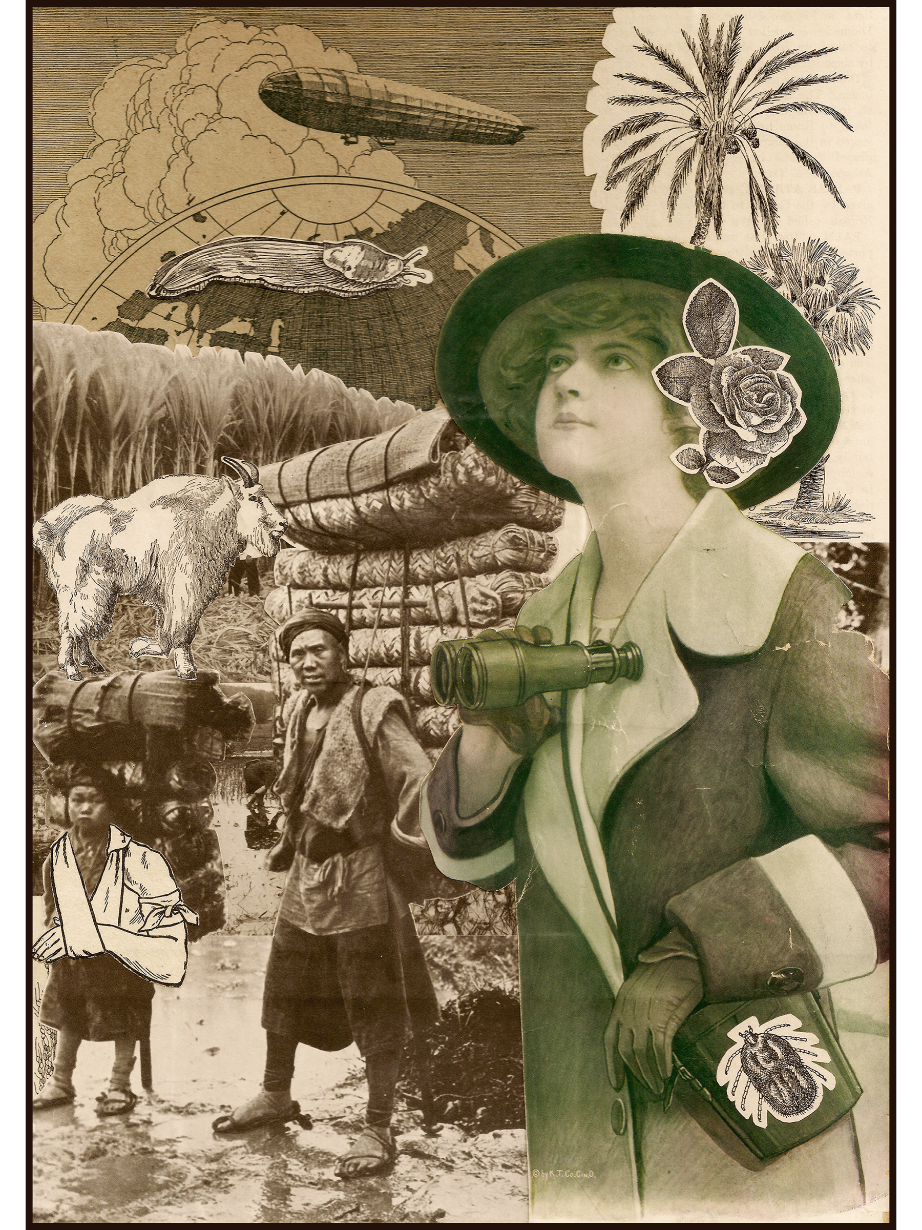   The Spectator  , 2019 
Collage on Board 
8" x 11" 
Sold