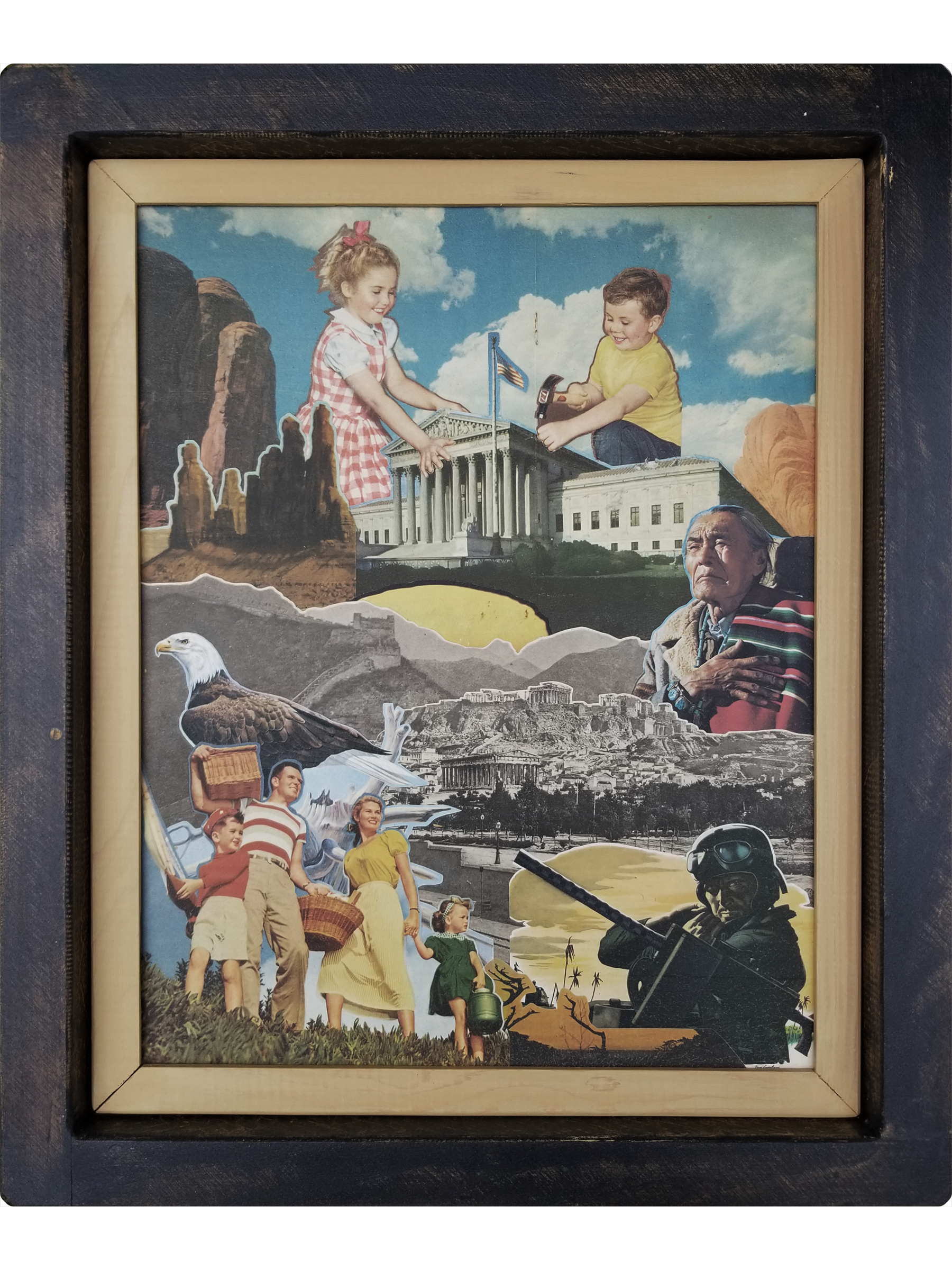   Our Future  , 2024 
Collage on Wood Panel 
20" x 24" 
Sold