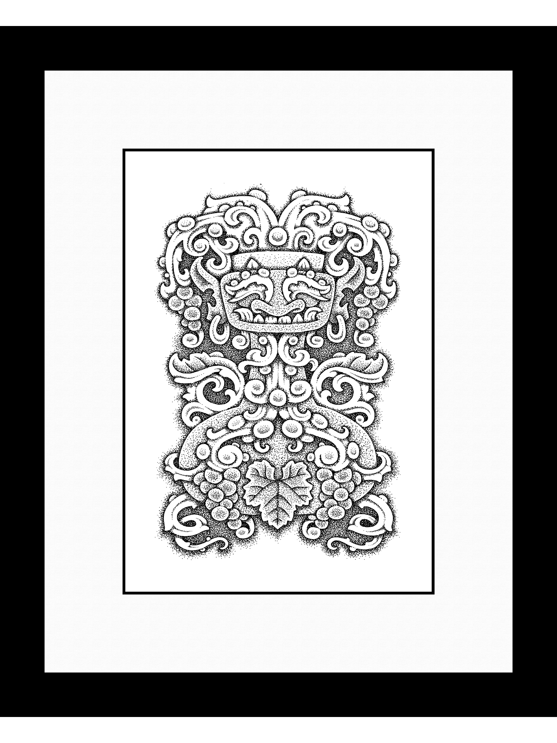   The Vine  , 2016 
Ink on Bristol Board 
13" x 16" (framed) 
380-