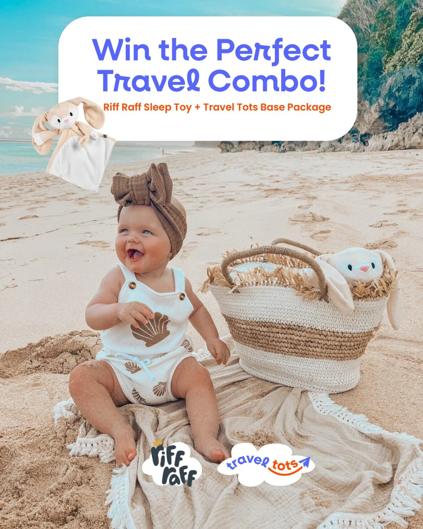 💙 GIVEAWAY 💙

Your essential travel needs, sorted!

Riff Raff and Travel Tots are teaming up to gift one lucky family a prize pack valued at $160* - the dreamy combo of a comforter to help your little one feel settled on your travels, and Travel To
