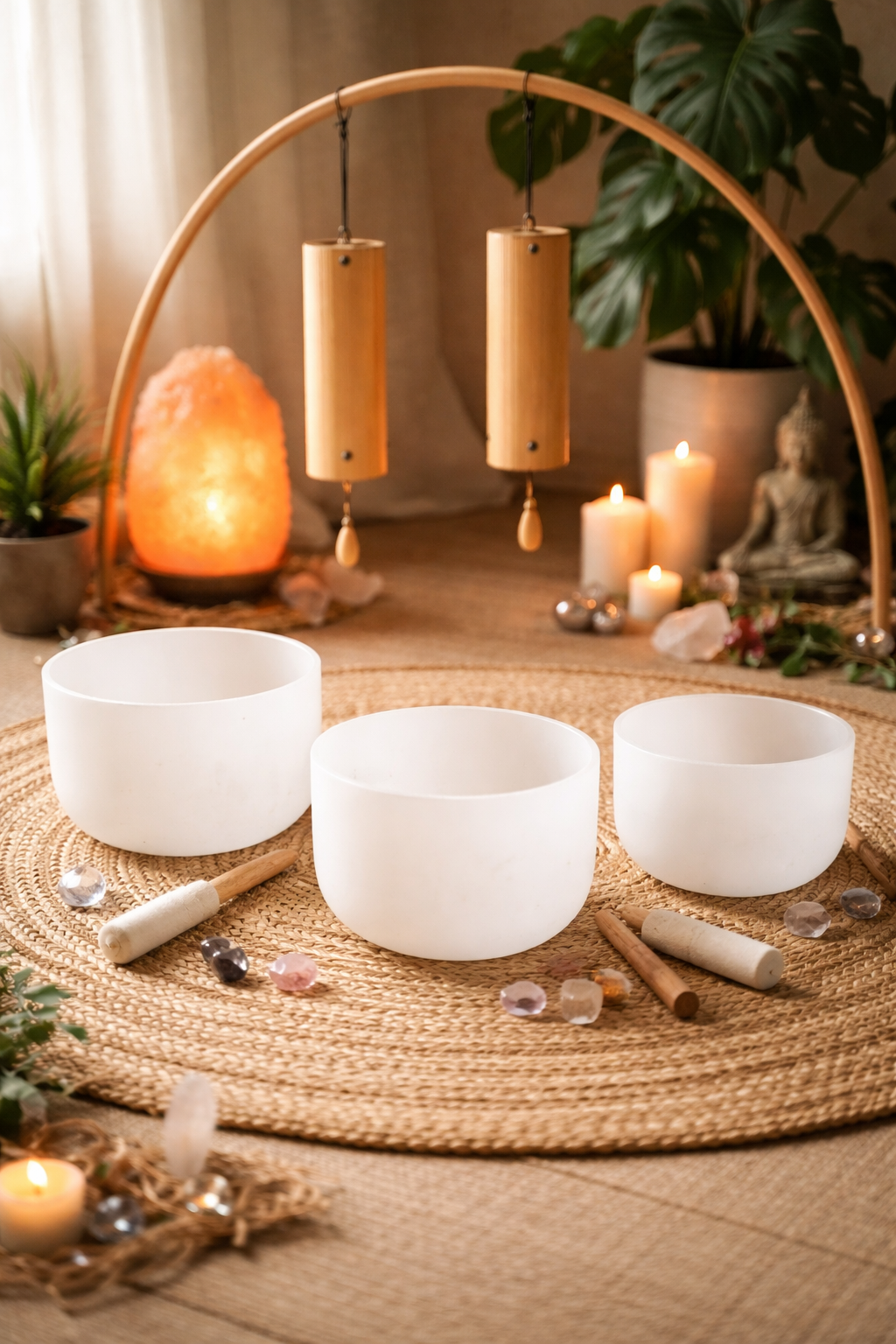 Modern backyard with pool, loungers, patio, trees, and desert garden landscape.