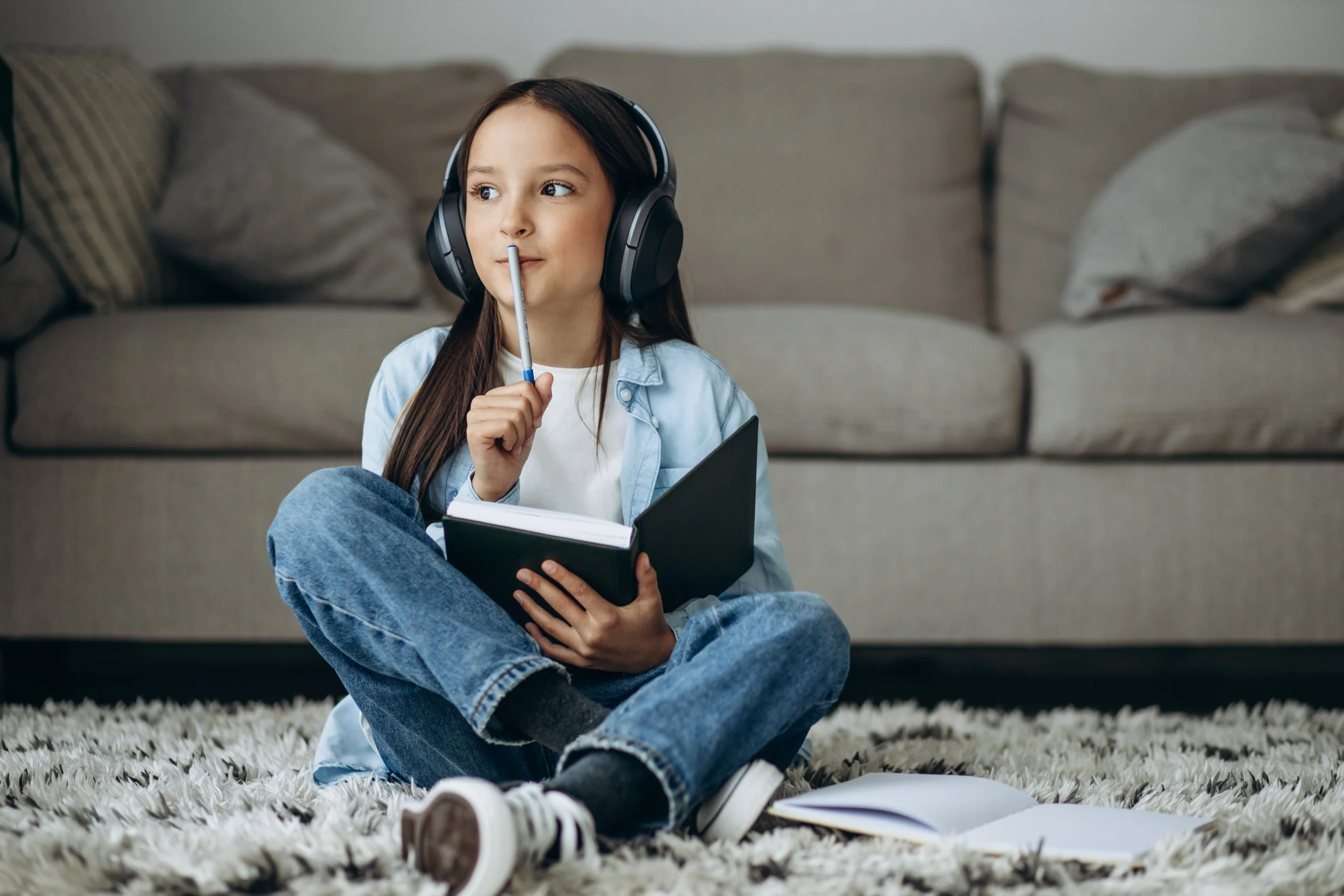 <a href="https://www.freepik.com/free-photo/girl-studying-home-listening-music_27334518.htm">Image by senivpetro on Freepik</a>