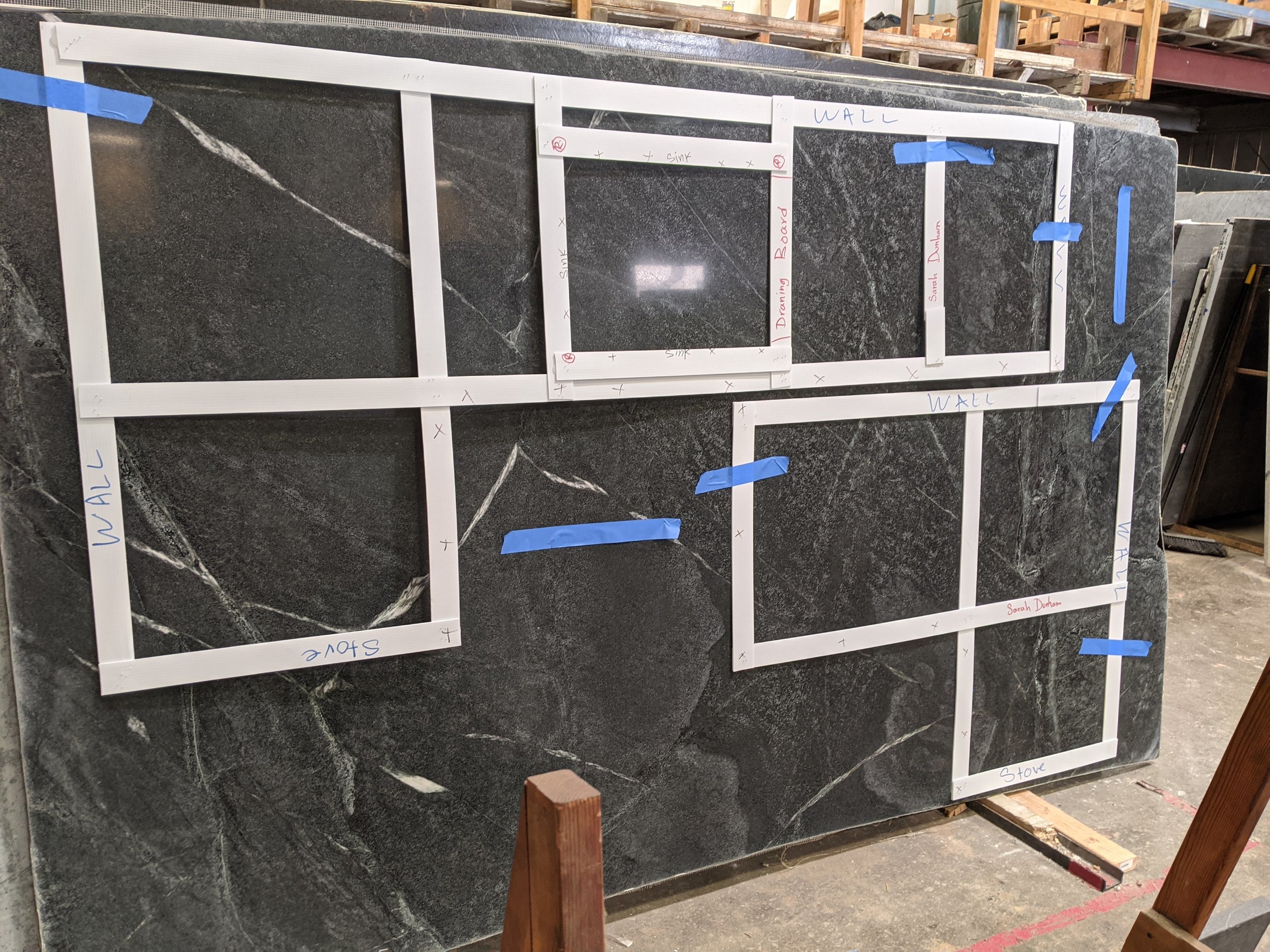 The Soapstone counter