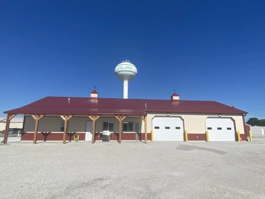 Finished post-frame building in Illinois