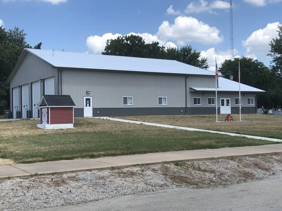 Finished pole barn with durable steel exterior