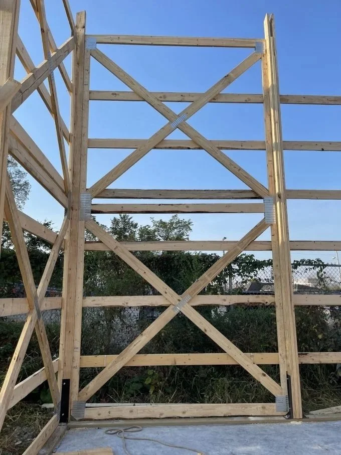 Custom pole building wall system in the Midwest