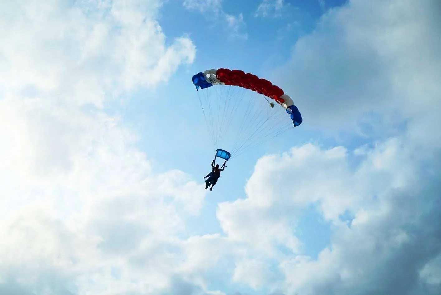 Tandem coming in for a landing