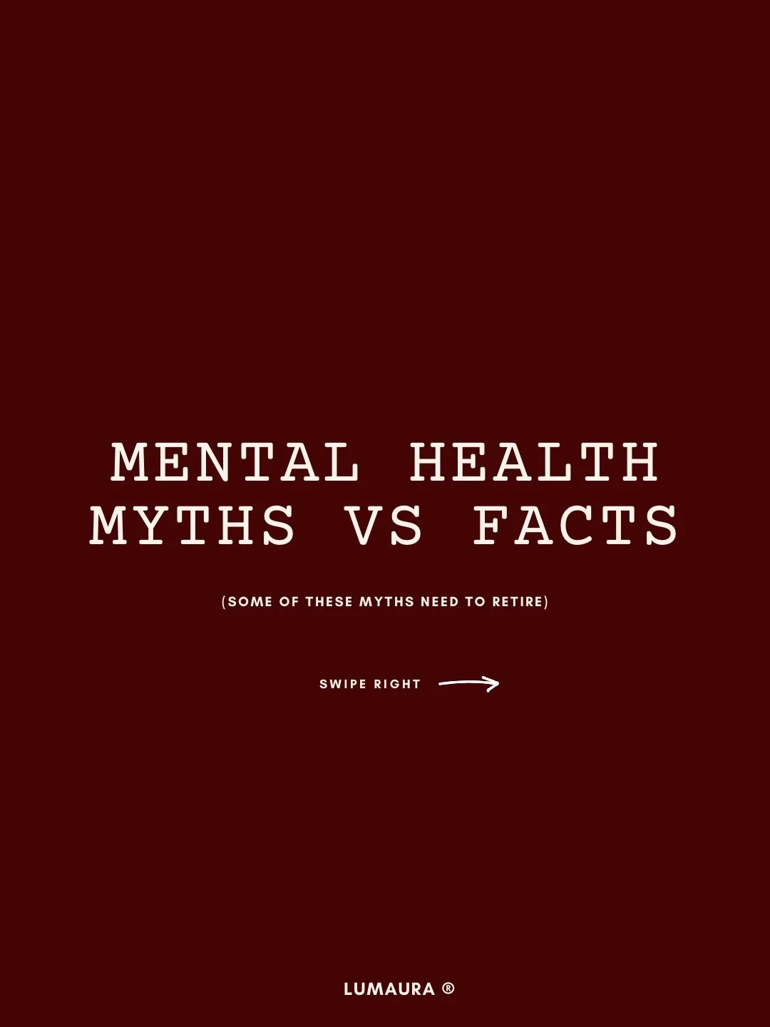 There are a lot of things people say about mental health.

Some are helpful.
Some&hellip; not so much.

Let&rsquo;s separate myth from fact.

Swipe &rarr;