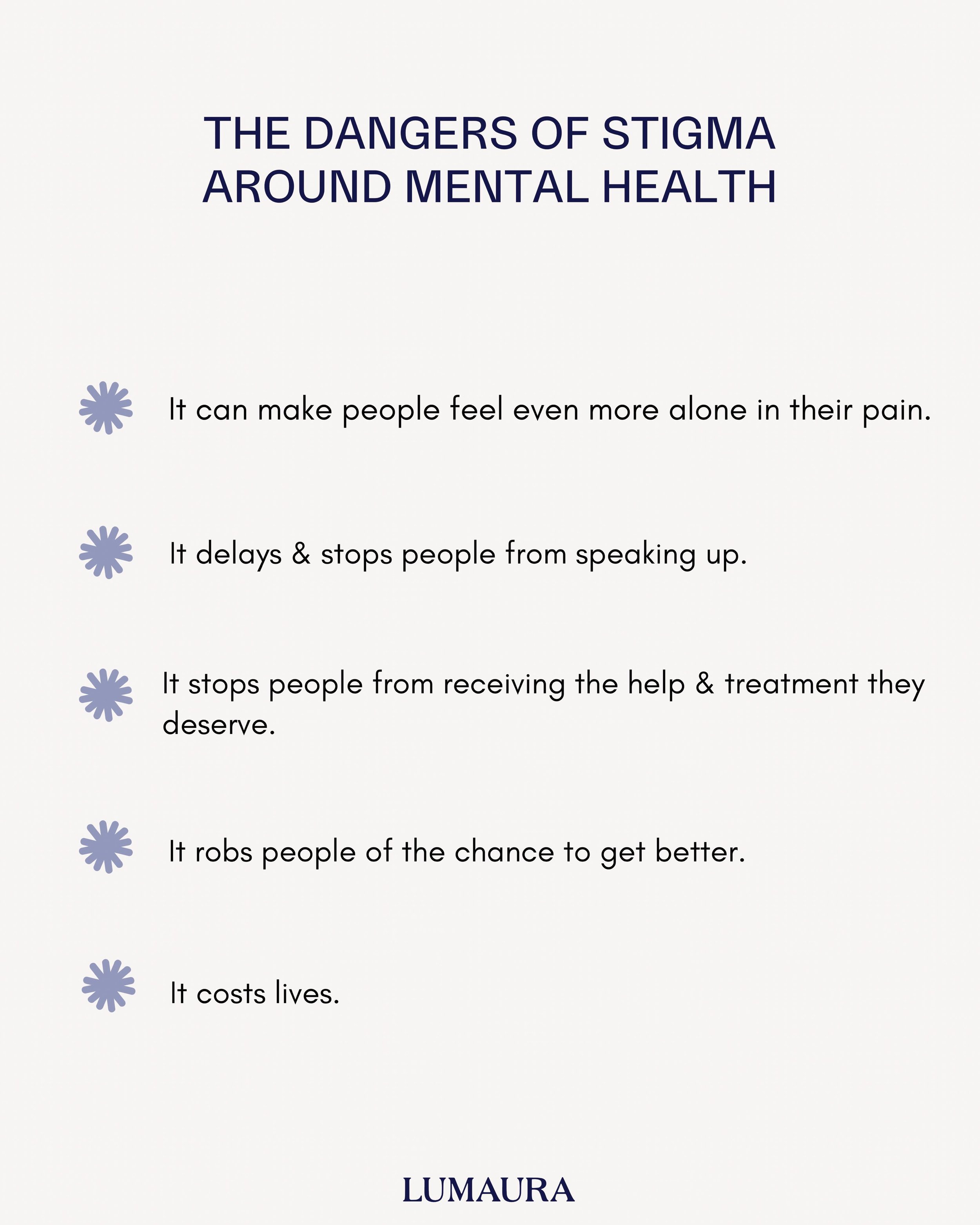 Stigma isn&rsquo;t just uncomfortable. It&rsquo;s life-threatening. And we don&rsquo;t talk about that enough.

Most people who stay silent about their mental health don&rsquo;t want to. They&rsquo;ve been conditioned to believe that speaking up make