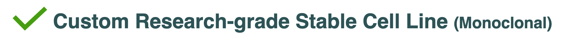 Text detailing what is included with VPI program #3 - Custom Research-grade Stable Cell Line (Monoclonal)