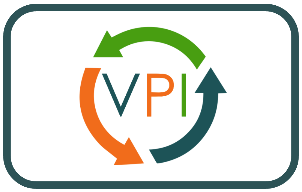 VPI logo on a card shaped icon representing VPI Full Process License