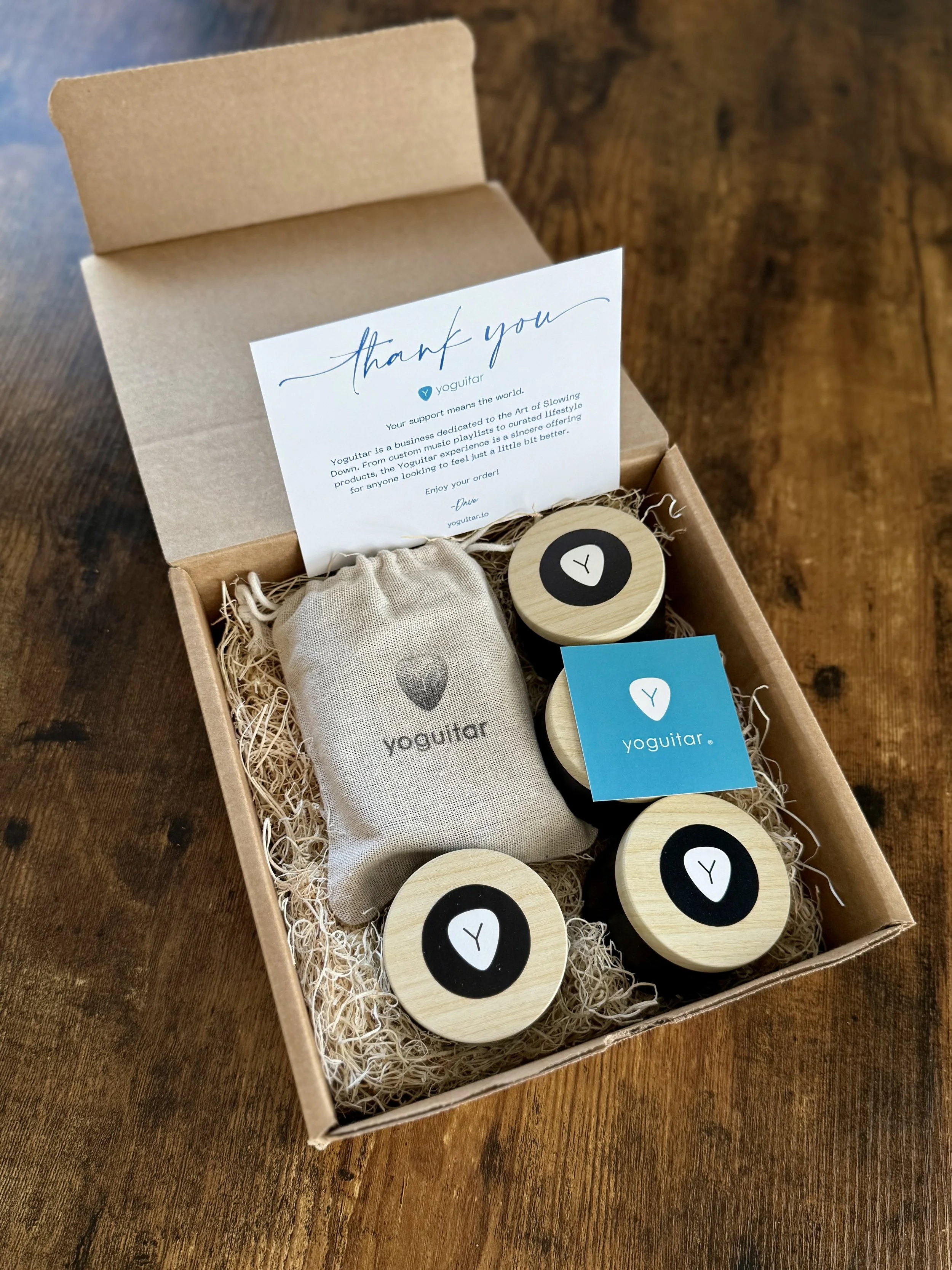 Yoguitar Home Spa Kit (includes Waterproof Shower & Bath Speaker + 4 Lemongrass Spa Candles)