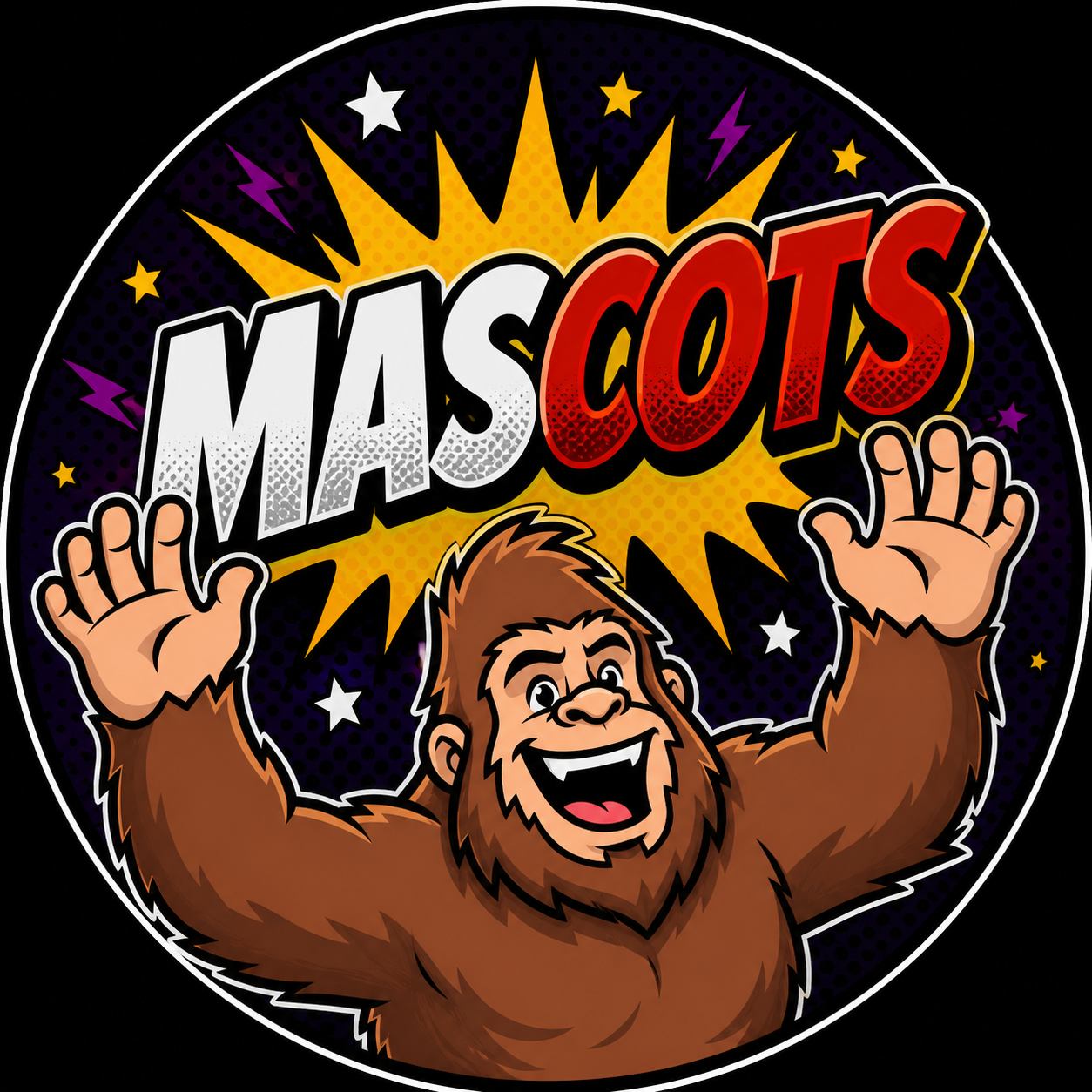 illustration of a Bigfoot mascot