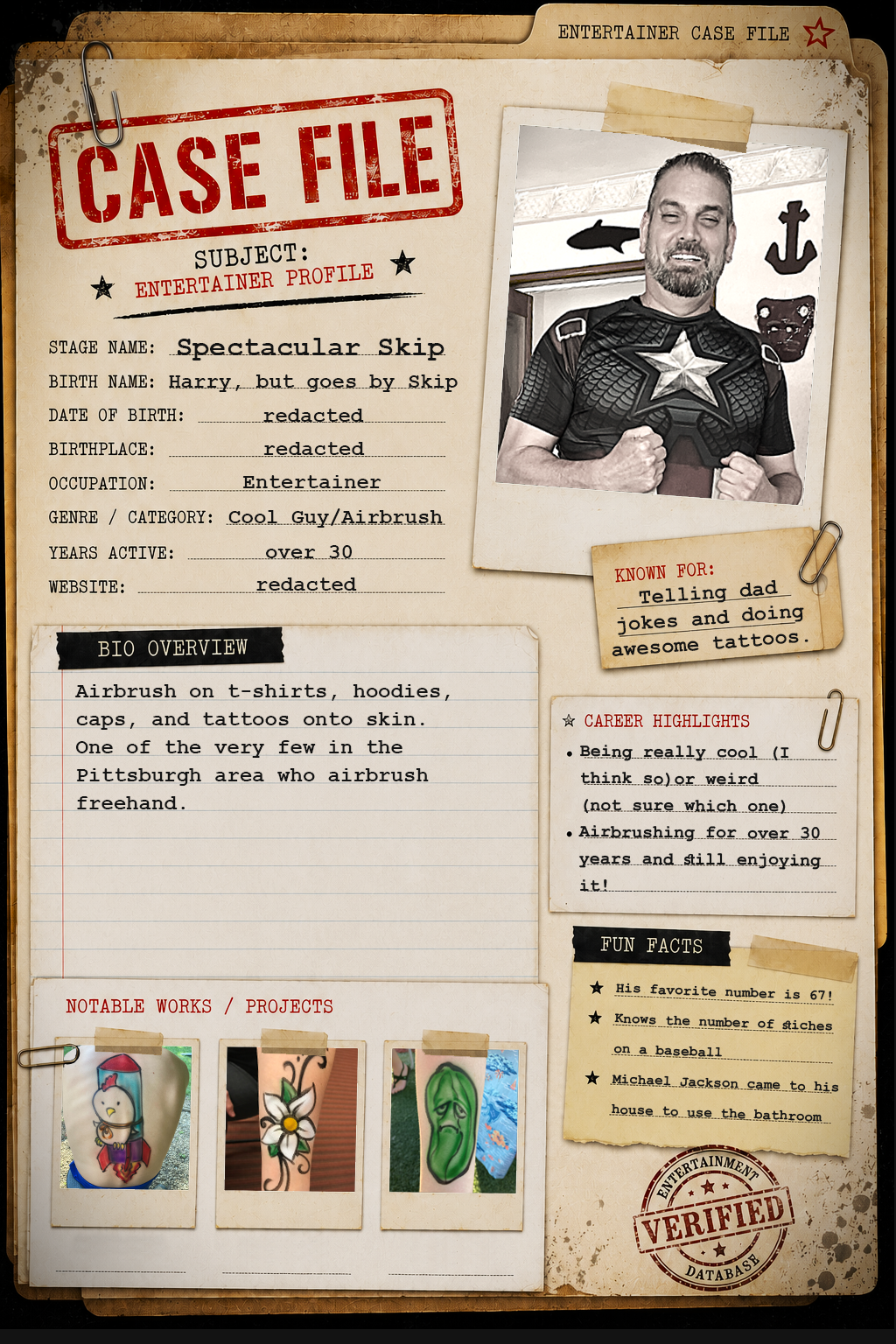 image of Spectacular Skip's case file