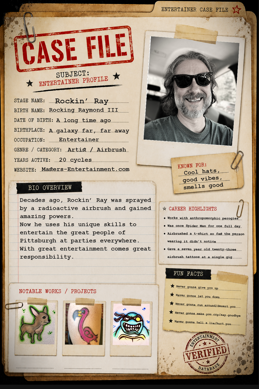 image of Rockin' Ray's case file