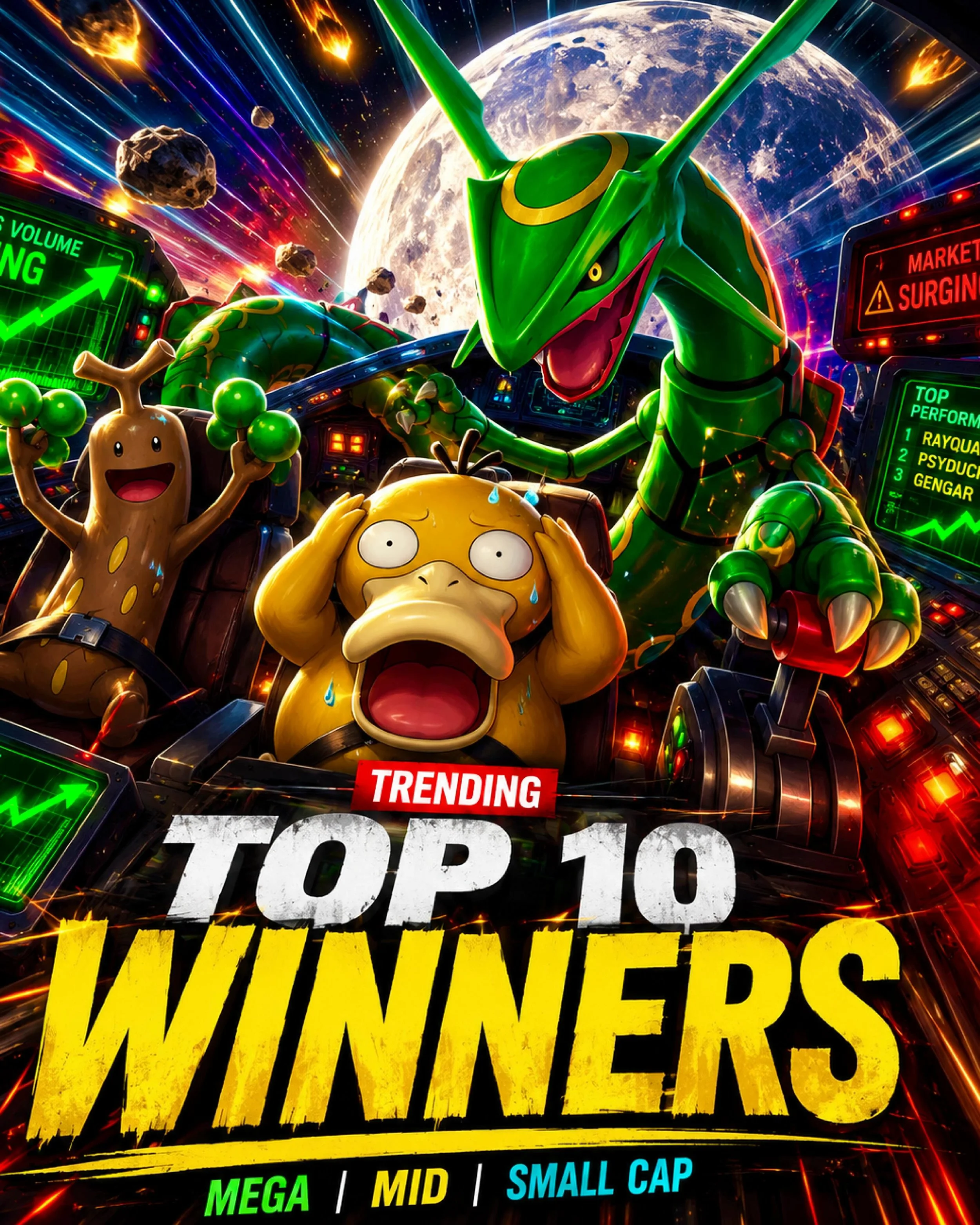 The Pok&eacute;mon market is moving&hellip; fast📈

From mega caps like Rayquaza and Gengar to small-cap names like Sudowoodo and Torterra, some Pok&eacute;mon saw big jumps in monthly @ebay sales volume.

A few things stand out from the Top 10👇

🔥