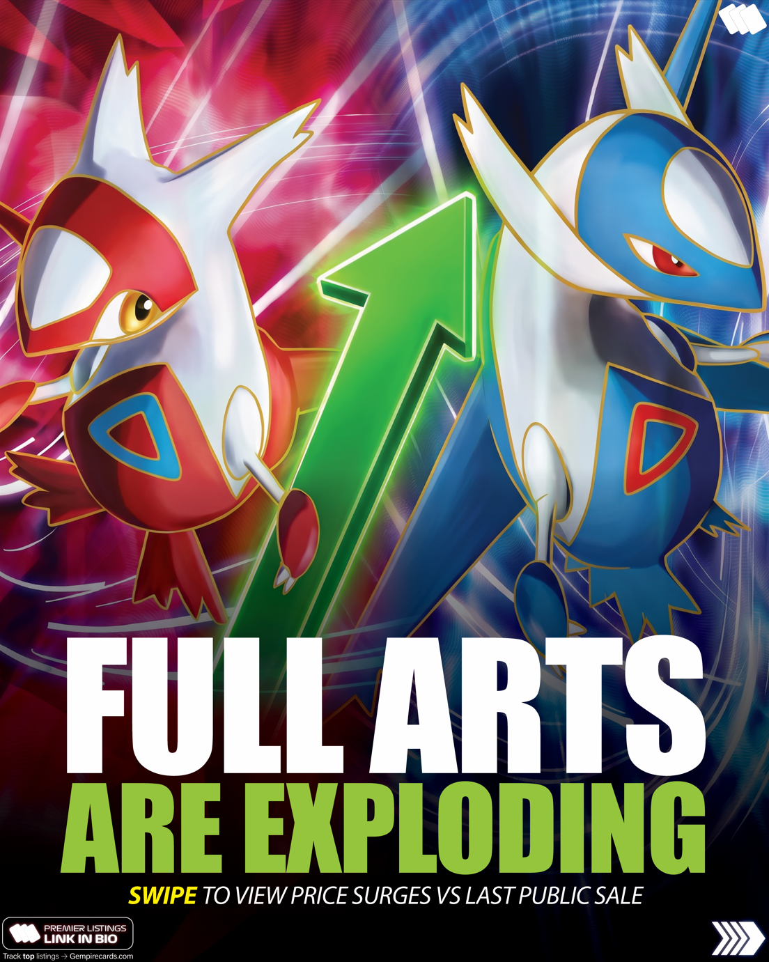 Pokémon Full Art Prices Are Surging as Collectors Chase Scarcity