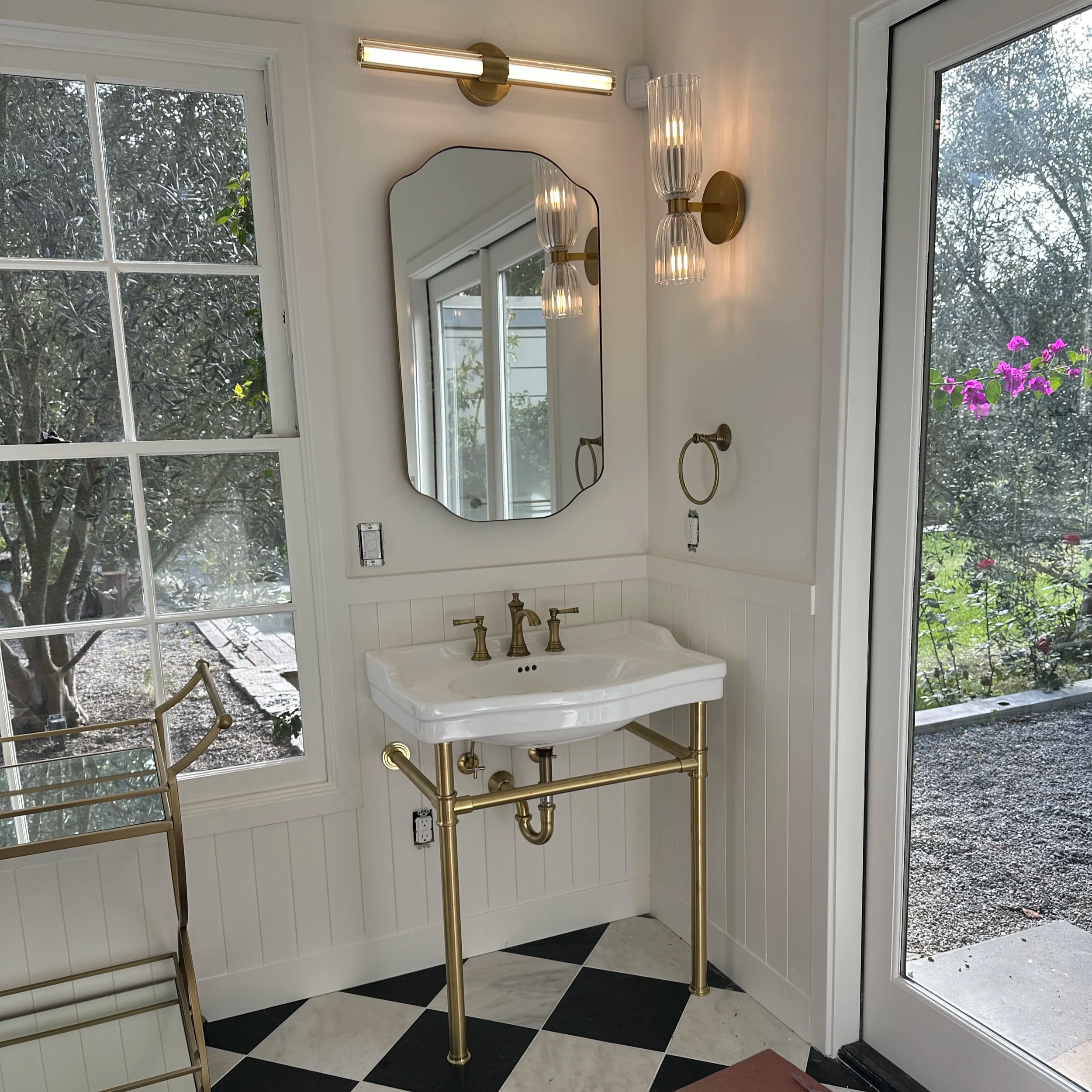 residential remodel plumbing sink