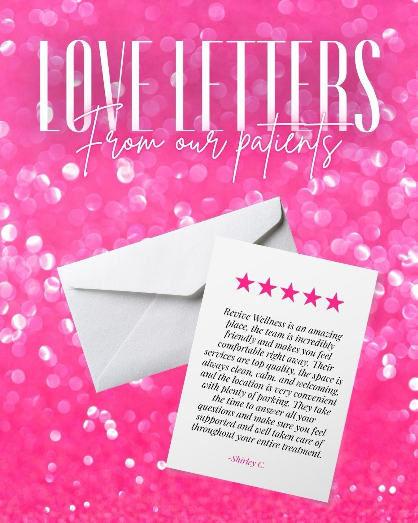𝐋𝐨𝐯𝐞 𝐥𝐞𝐭𝐭𝐞𝐫𝐬 𝐟𝐫𝐨𝐦 𝐨𝐮𝐫 𝐩𝐚𝐭𝐢𝐞𝐧𝐭𝐬 🤍
Nothing means more to us than hearing how our patients feel about their experience.

Feeling comfortable, having your questions answered, and knowing you&rsquo;re genuinely taken care of fro