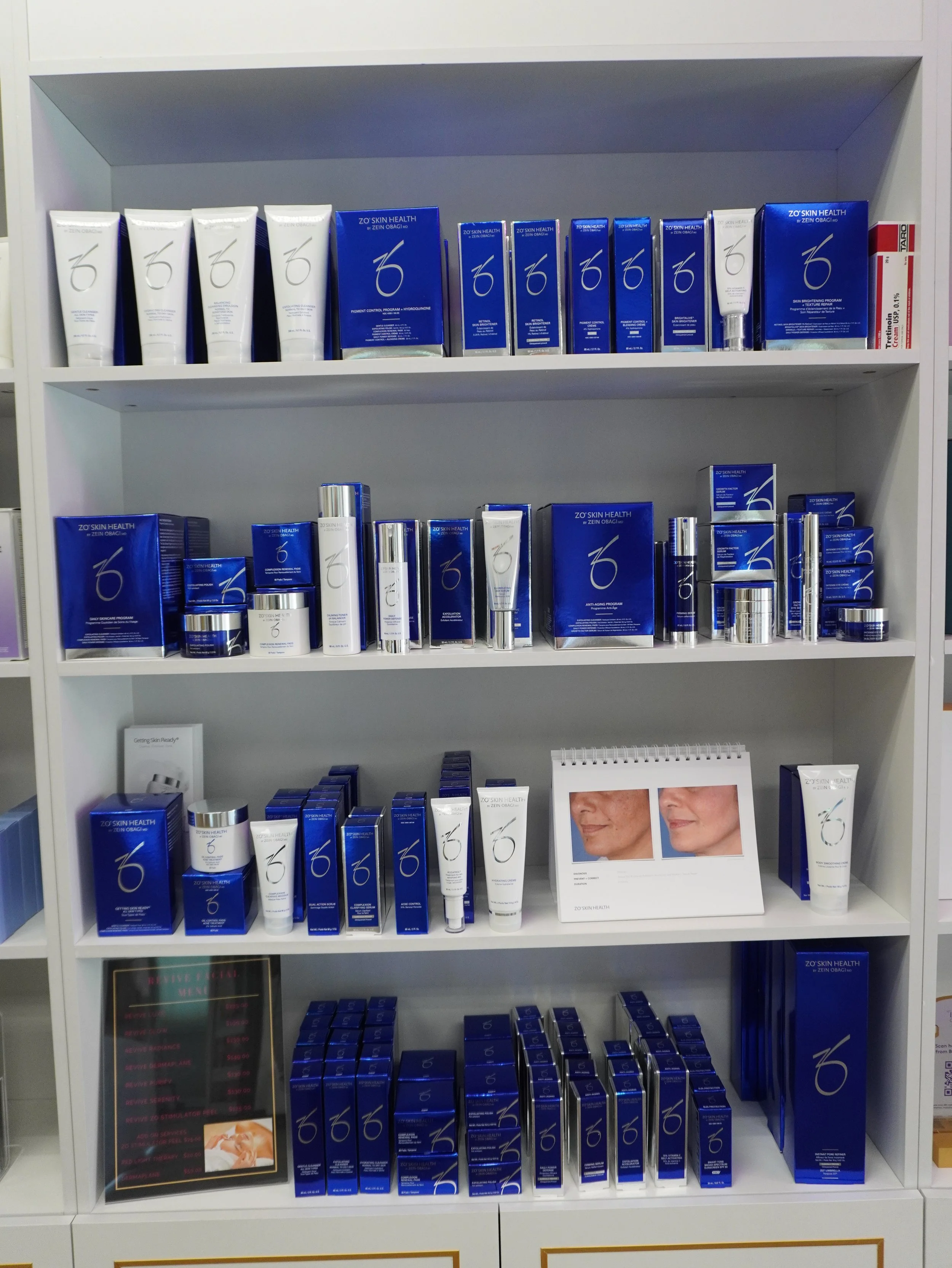 Medical-grade skincare products available at Revive Wellness in Kennewick WA