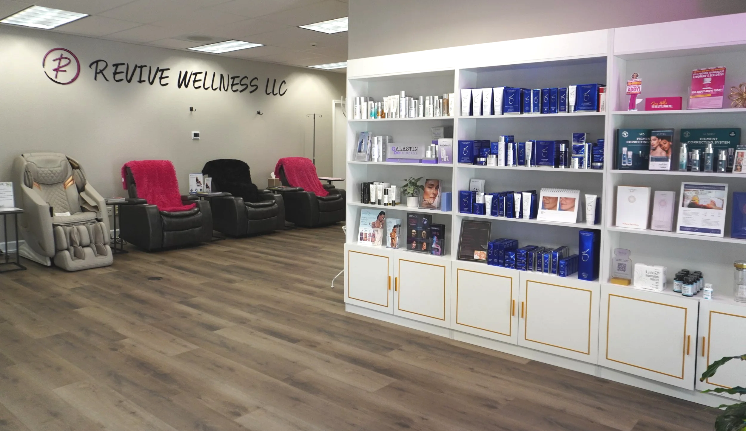 Interior of Revive Wellness med spa clinic in Kennewick WA